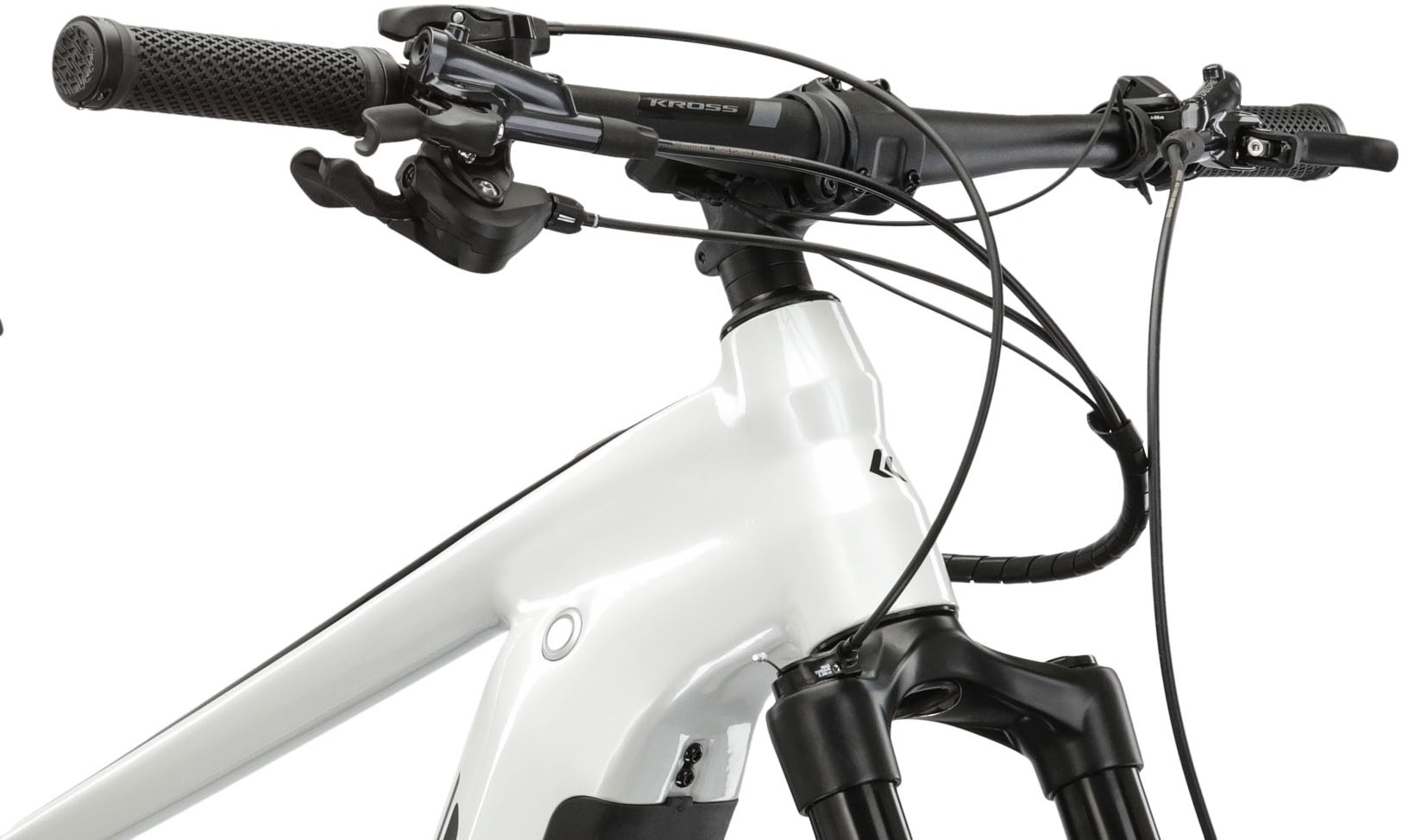 Kross E-Bike »E-MTB Level Boost 3.0 29 Zoll weiß«, 12 Gang, Shimano, DEORE SLX M7100, Mittelmotor 250 W, Pedelec, Elektrofahrrad für Damen und Herren