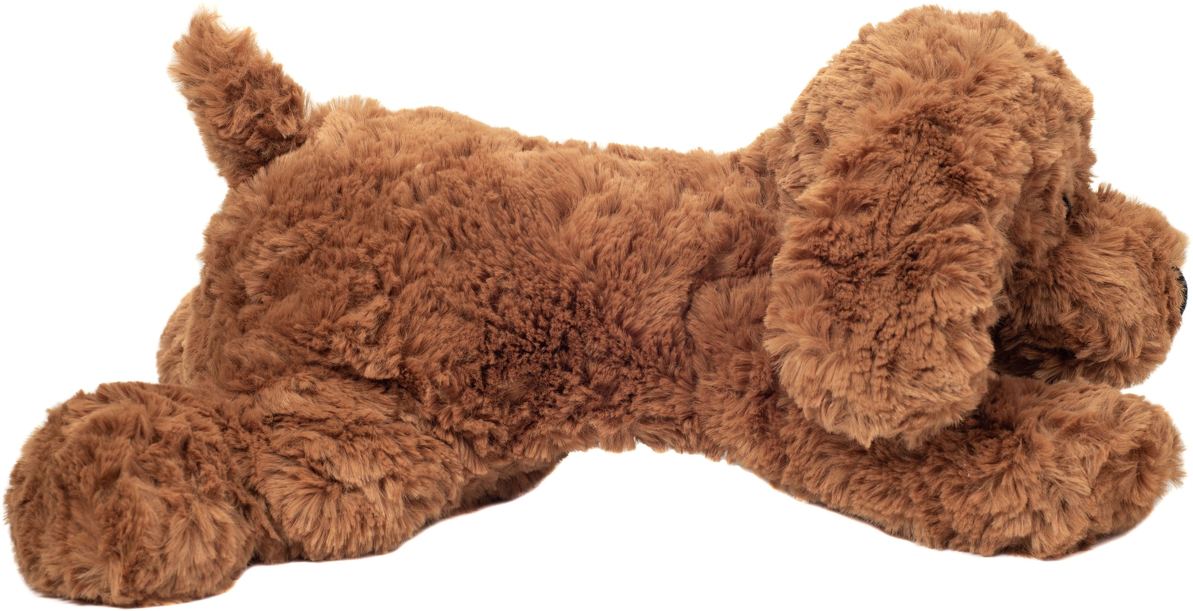 Kuscheltier Hund liegend braun & weiß ca. 55 cm, 20,90 €