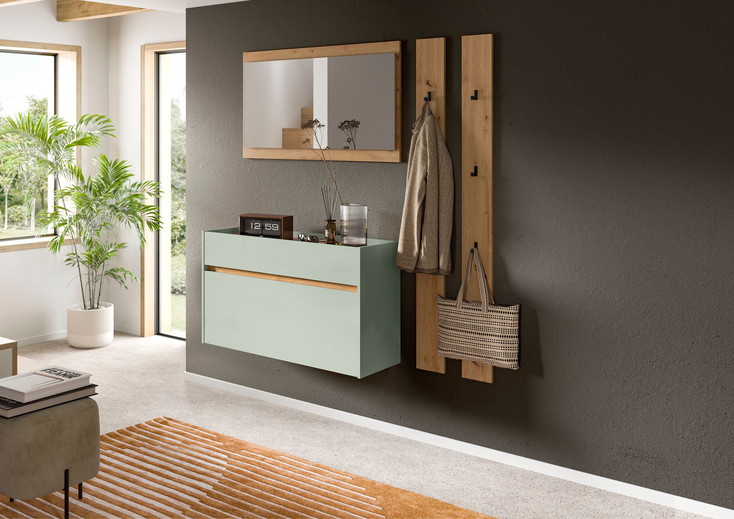 INOSIGN Garderoben-Set »EVRID, 4-teilig, Breite 172 cm, individuell hängbar günstig online kaufen