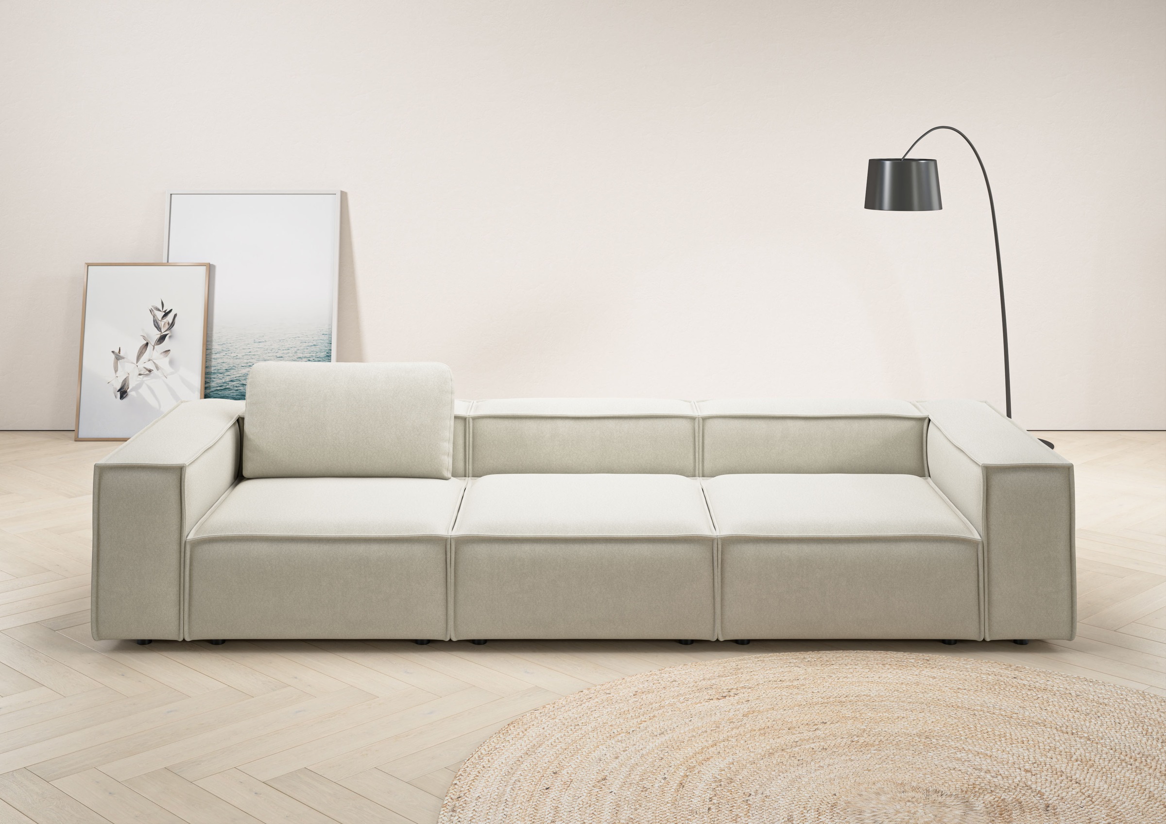 Home affaire 3,5-Sitzer »Watertown, modernes Big-Sofa XXL, 336 cm Breite, a günstig online kaufen