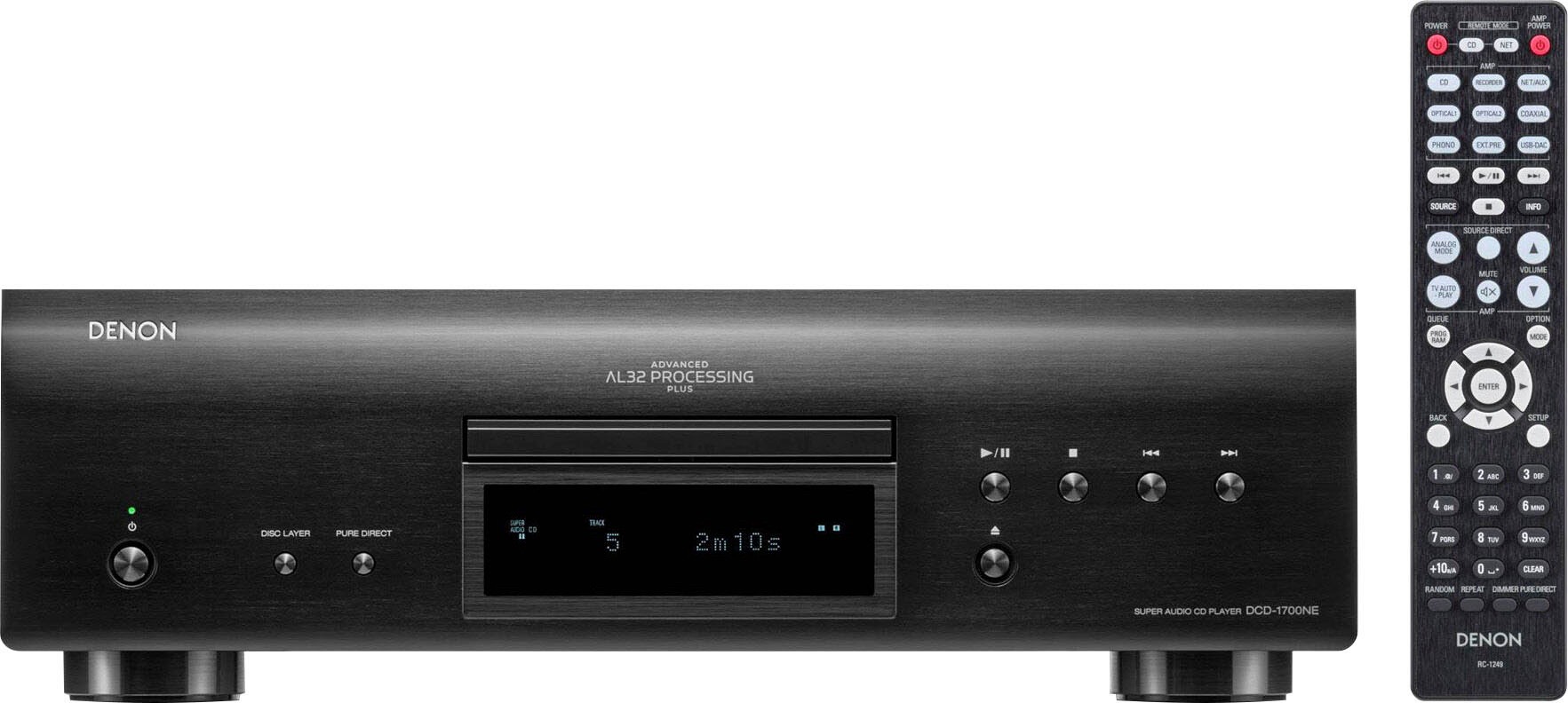 DENON CD-Player »DCD-1700NE« schwarz DAC Master Clock design