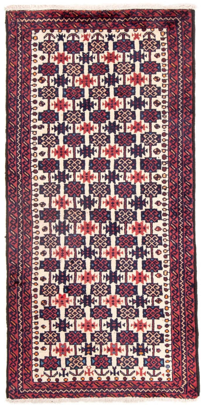 morgenland Wollteppich »Belutsch Durchgemustert Beige 171 x 85 cm«, rechtec günstig online kaufen