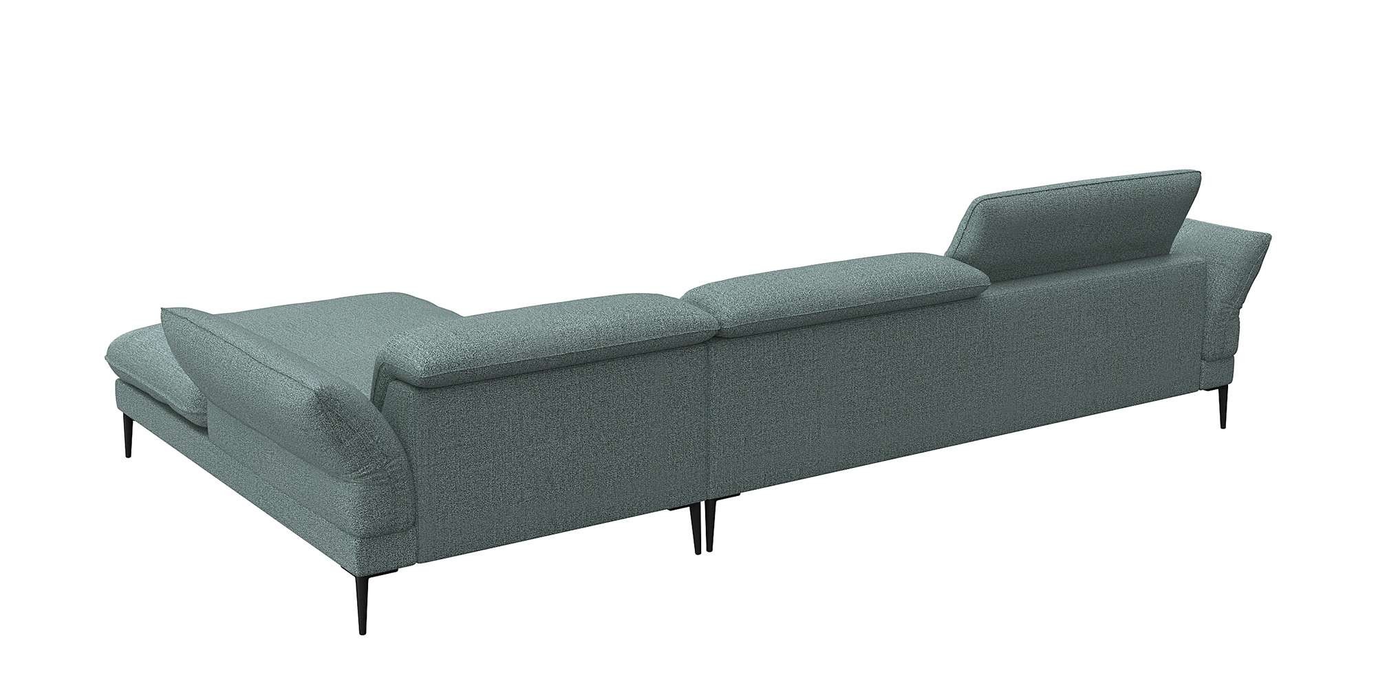 FLEXLUX Ecksofa »Salino, Funktionssofa mit Recamiere, Relaxsofa, Ecksofa«, Sofa mit Arm- und Kopfteil-Verstellungen, Kaltschaum & Stahl-Wellen