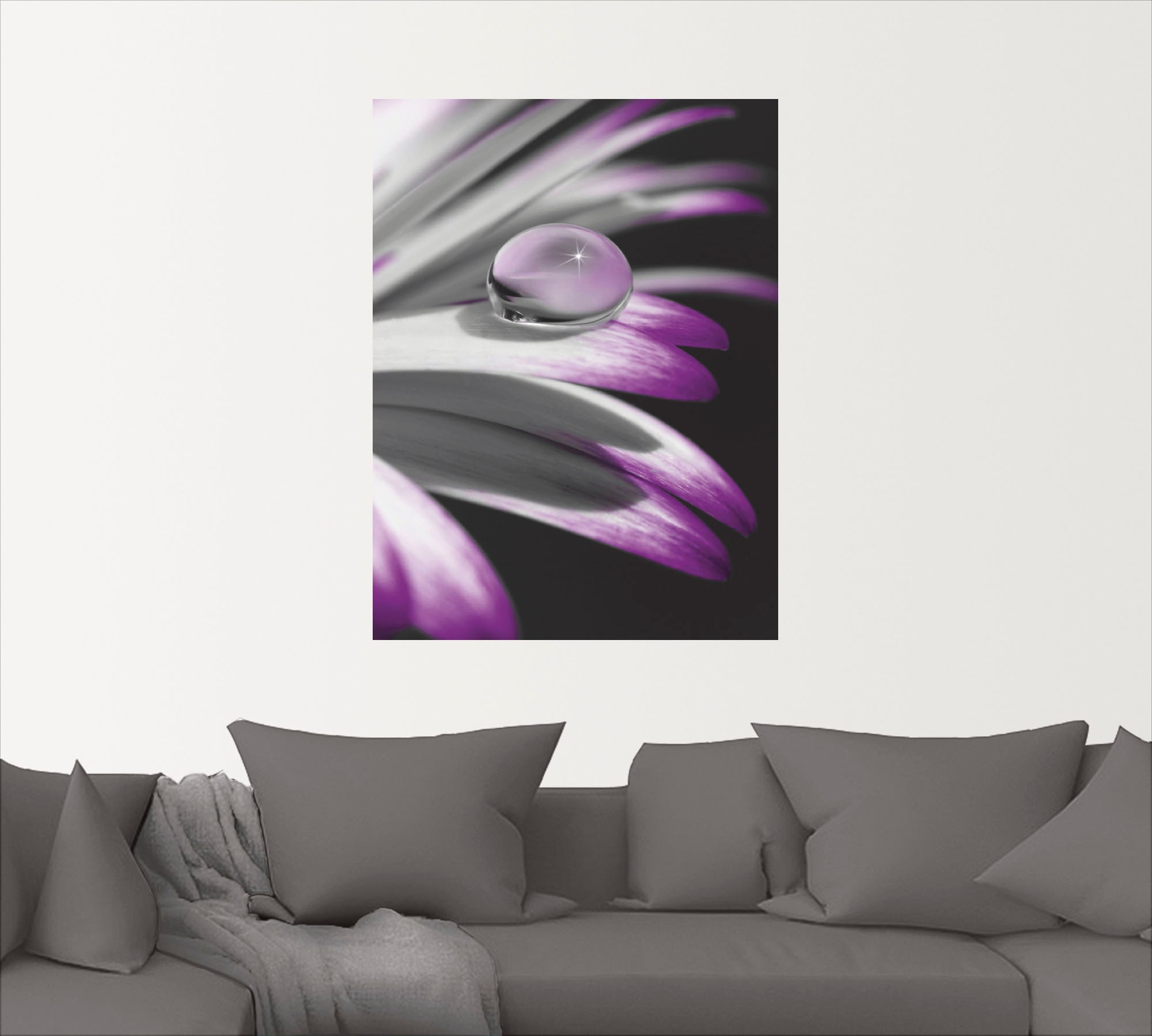 Artland Wandbild »Tropfen«, Blumen, (1 St.), als Leinwandbild, Poster, Wandaufkleber in verschied. Größen