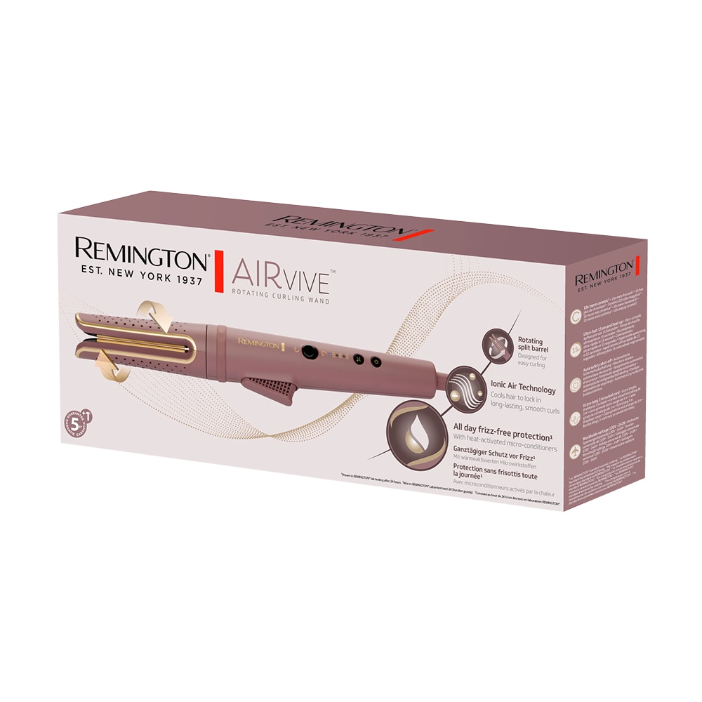 Remington Lockenstab »AIRviveRotierender Lockenstab (CI8930)« Keramik-Beschichtung rotierend, Ionic Air, Anti-Frizz-Mikrowirkstoffe, 160-210°