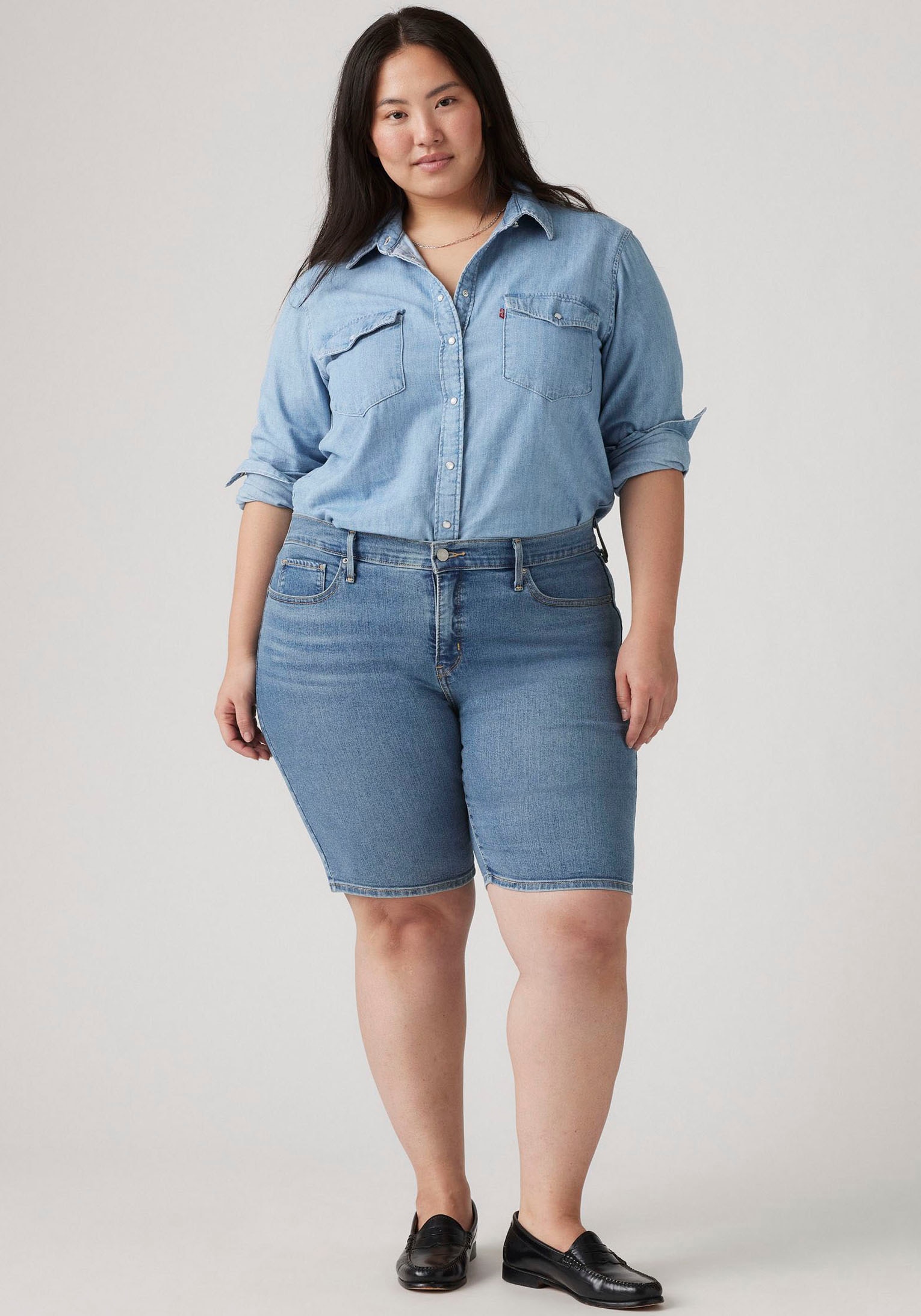 Levi's® Plus Shorts »PL SHAPING BERMUDA DA«  Sommerhose im Five-Pocket Style