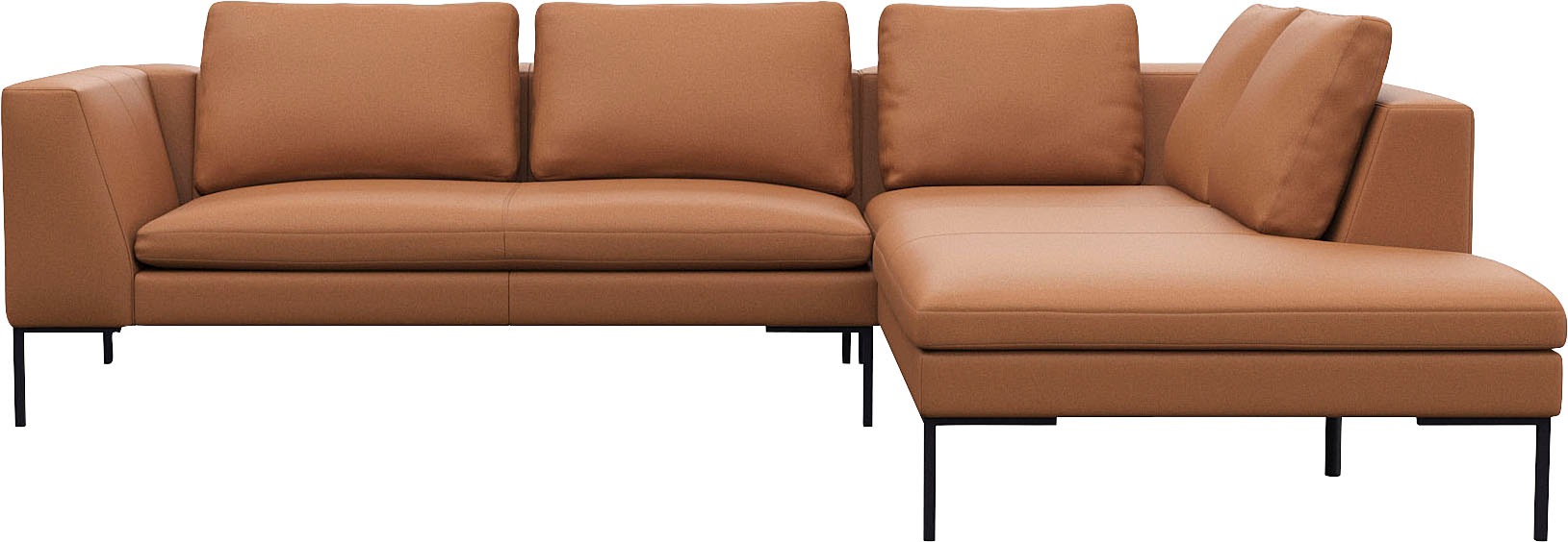 FLEXLUX Ecksofa »Loano, superbequemer Sitzkomfort durch Kaltschaum im Sitz« günstig online kaufen