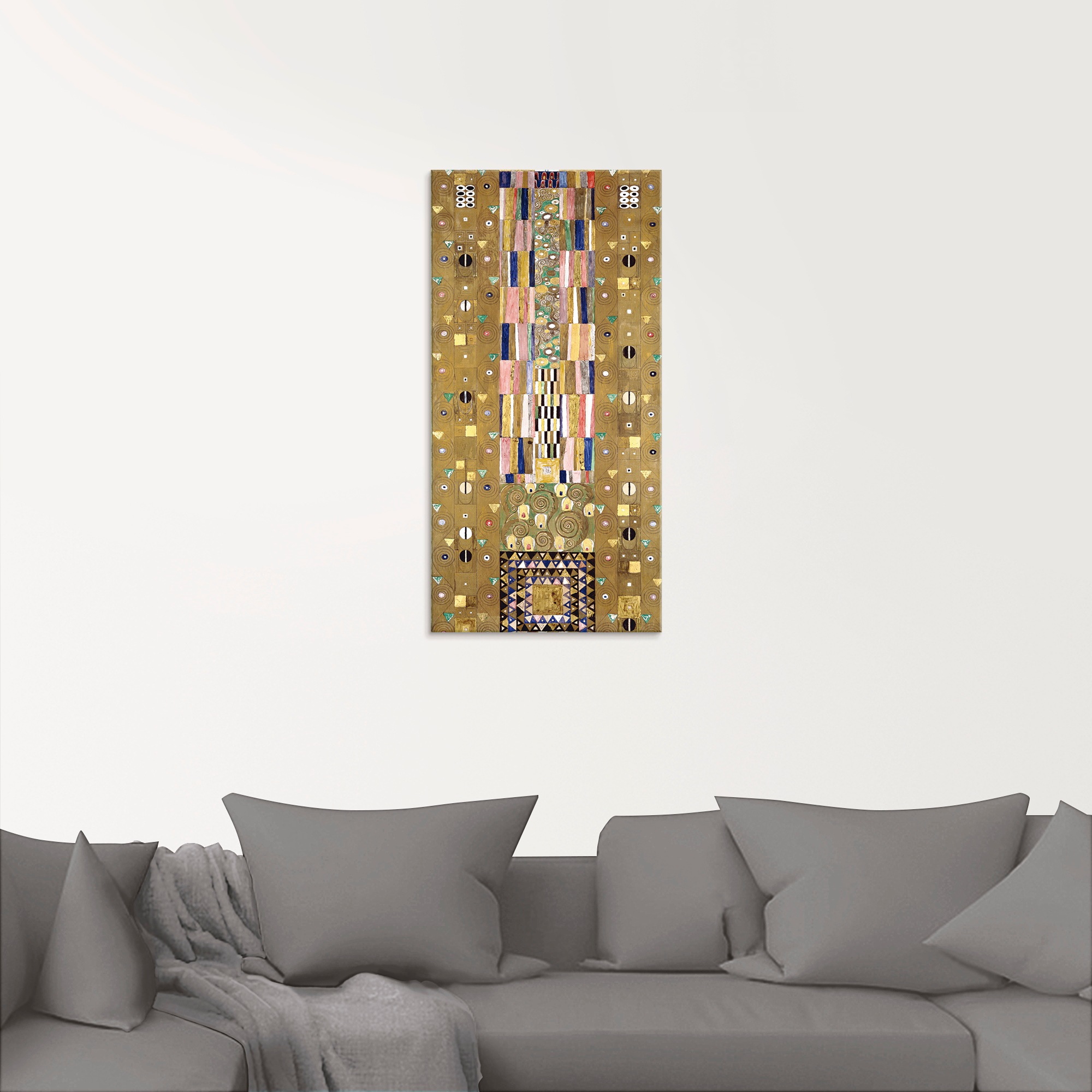 Artland Glasbild »Werkvorlage zum Stocletfries. Schmalwand«, Muster, (1 St. günstig online kaufen