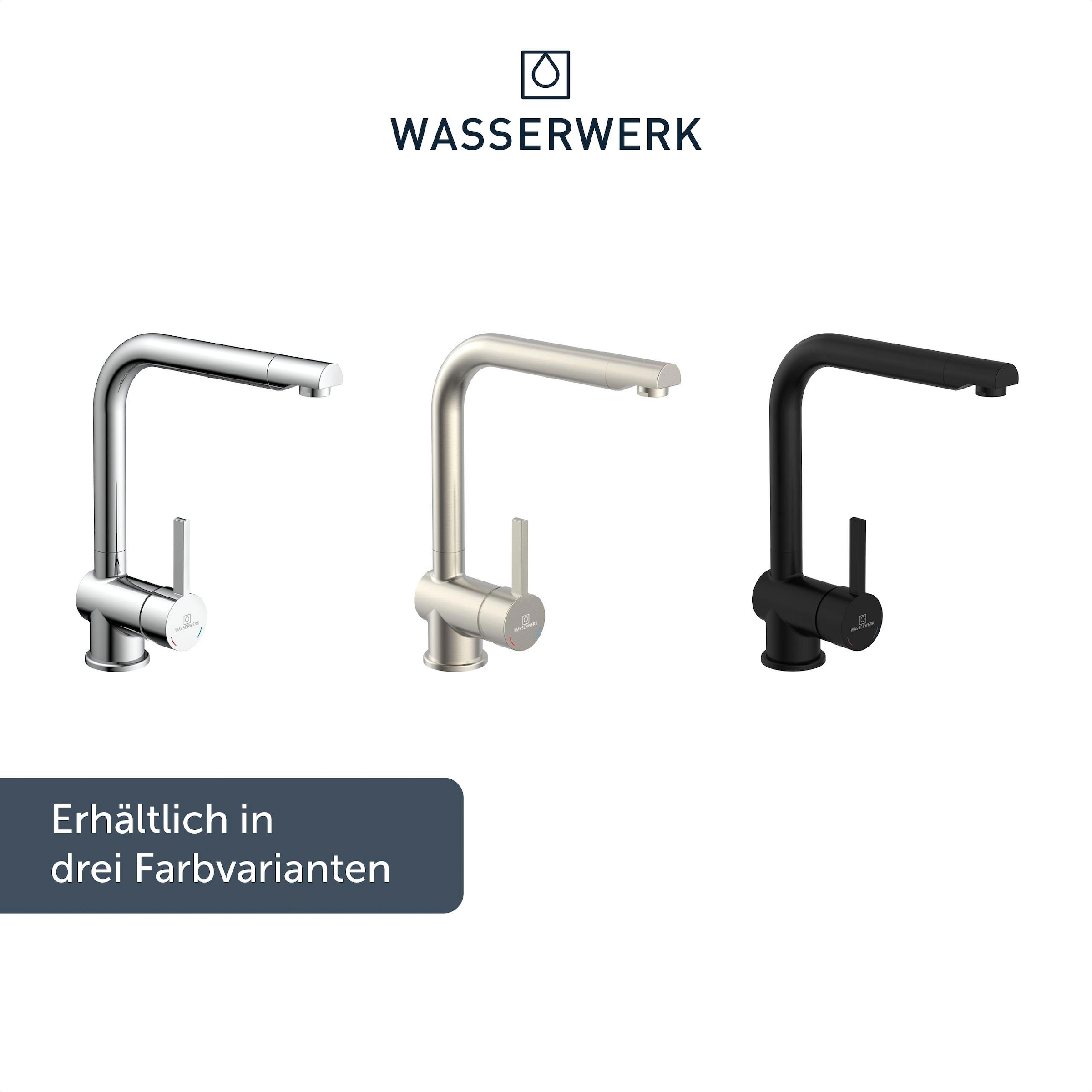 WASSERWERK Spültischarmatur »WK 4, Wasserhahn, Küche, Einhebelmischer«