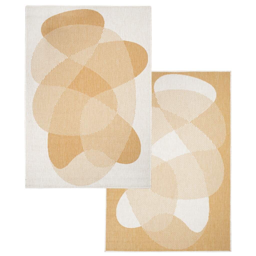 Carpet City Outdoorteppich »DUO RUG 5835«, rechteckig, 5 mm Höhe, Wendeteppich Wetterfest In- & Outdoor, Balkon, Terrasse, Wohnzimmer