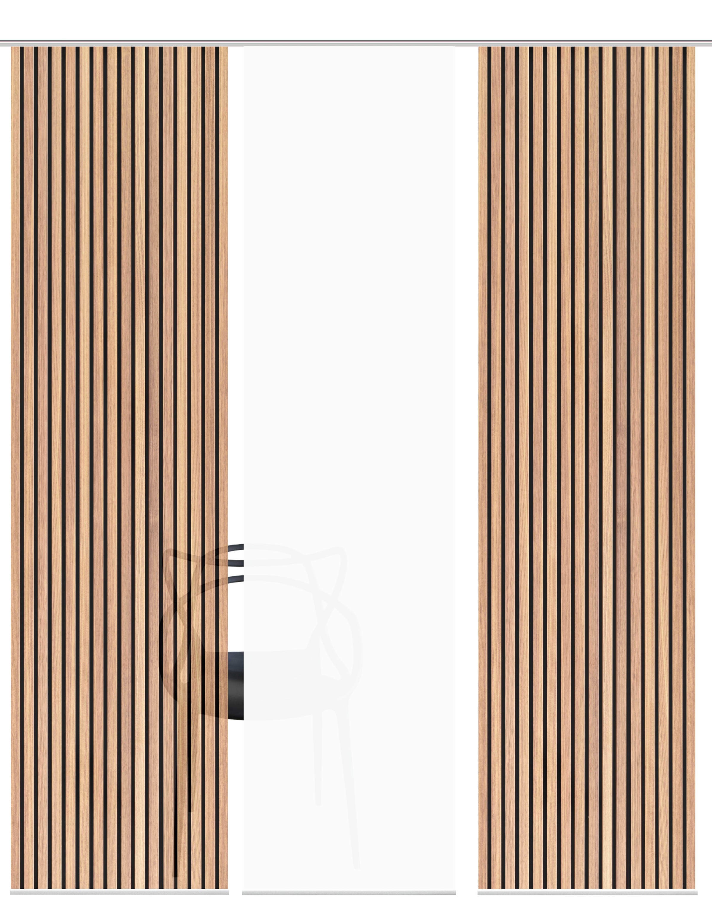 HOME WOHNIDEEN Schiebegardine »PANILO« Paneelwagen 3 Stk. tlg. Schiebewand günstig online kaufen