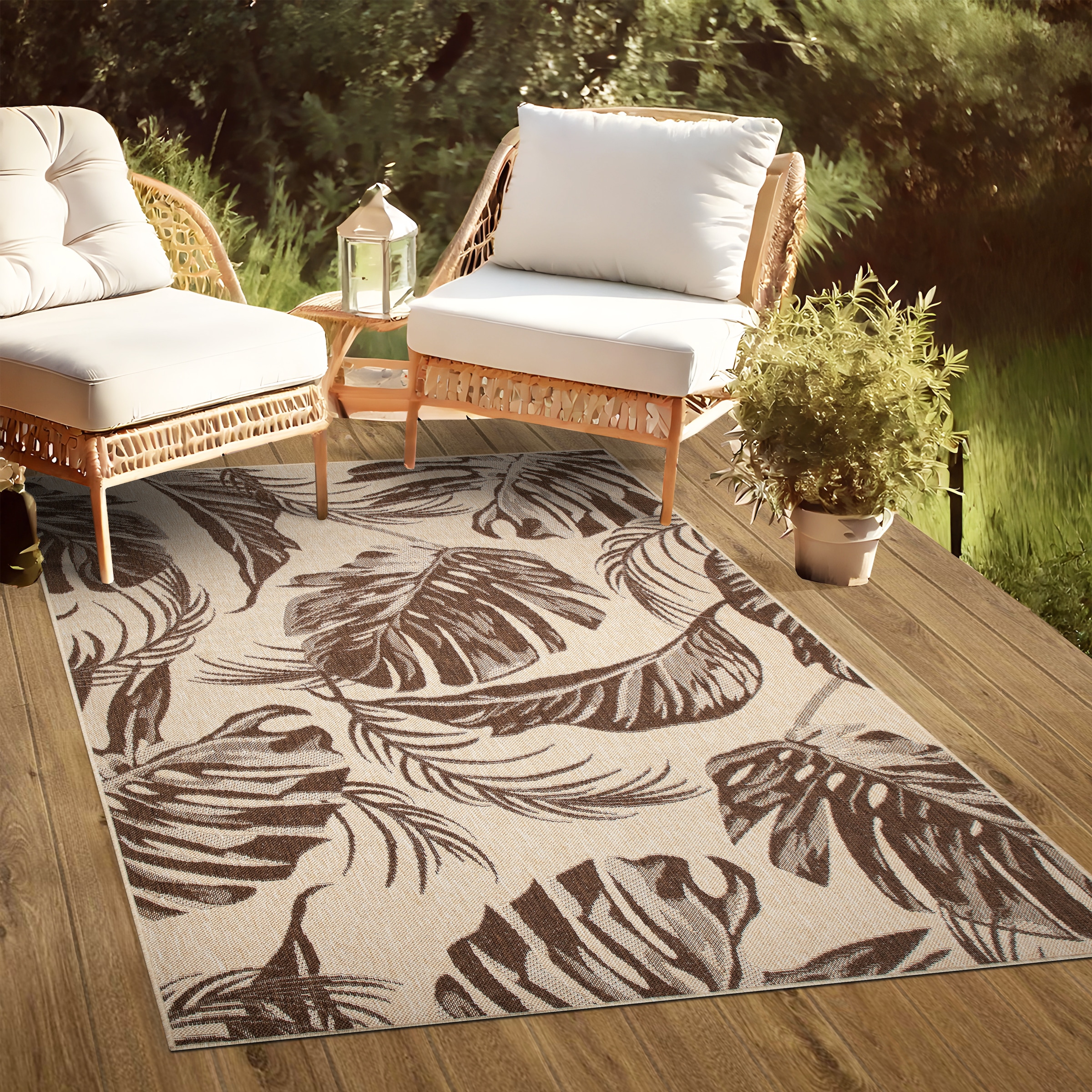 Bruno Banani Teppich »Larral«, rechteckig, 3 mm Höhe, In-und Outdoorgeeignet, Sisal-Look robust, leicht zu reinigen