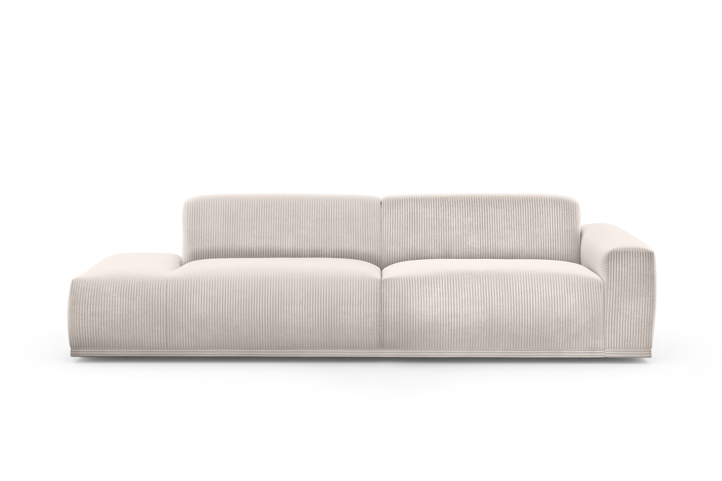 TRENDMANUFAKTUR Big-Sofa »Braga, mit hochwertigem Kaltschaum, Megasofa, in Cord erhältlich«, modernes Big-Sofa, Couch mit hohem Sitzkomfort, 277/72/107 cm (B/H/T)