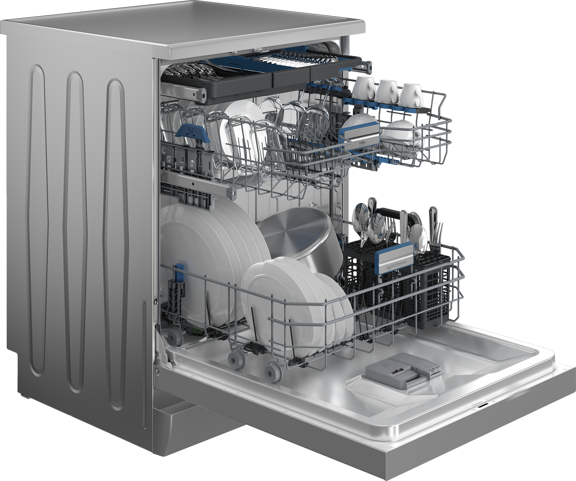 BEKO Standgeschirrspüler »BDFN36550XP« 8,9 l 15 tlg. Maßgedecke