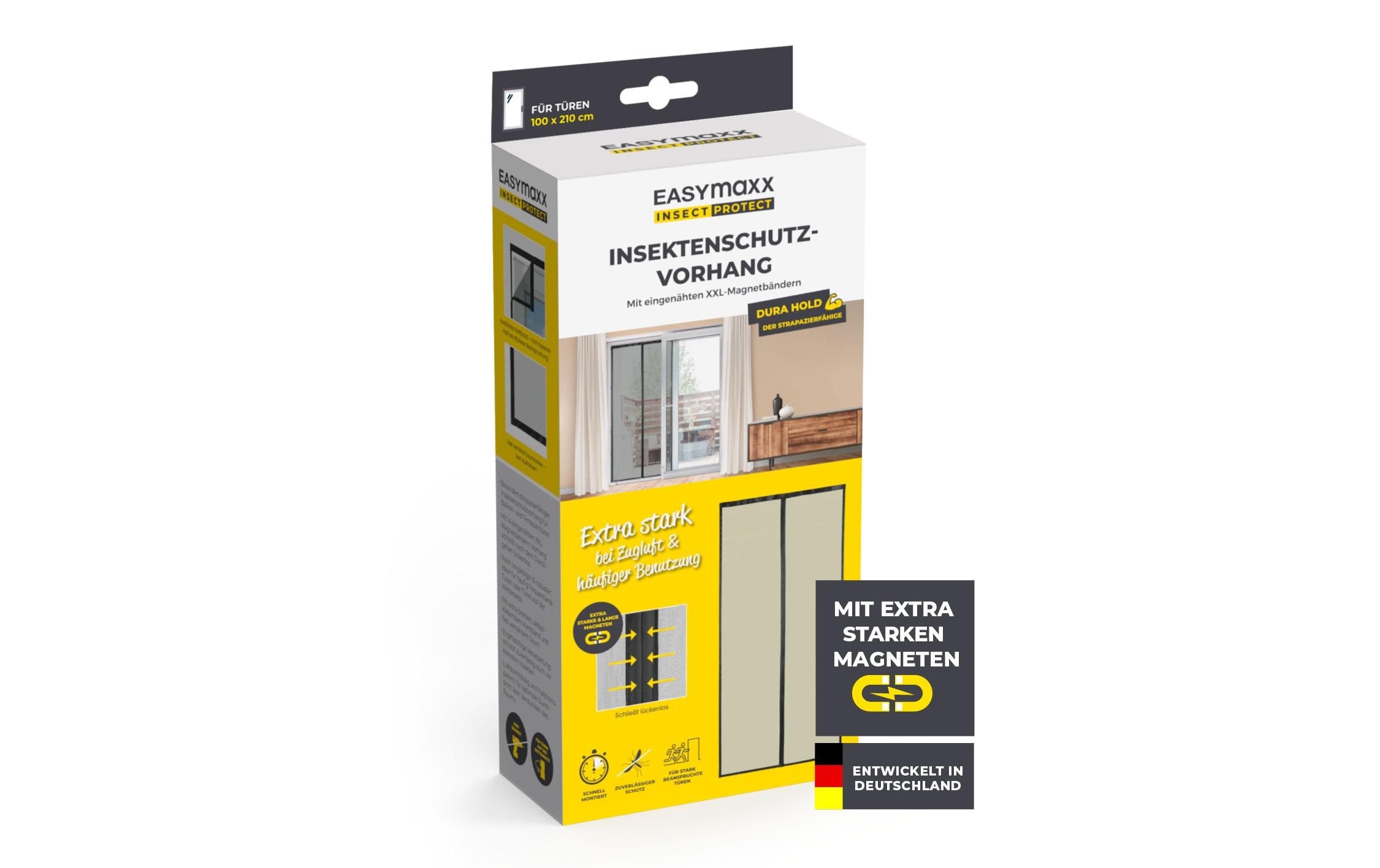 EASYmaxx Insektenschutz-Vorhang »Strong Click, 100 x 210 cm« 1 Stk. tlg.