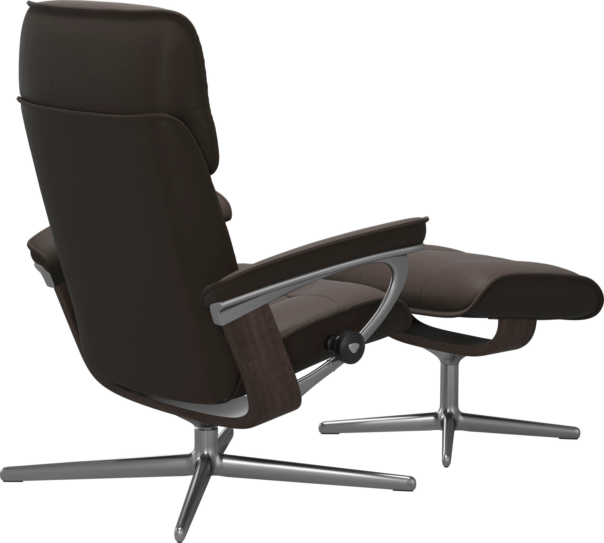 Stressless® Fußhocker »Admiral«, mit Cross Base, Größe M & L, Holzakzent Wenge