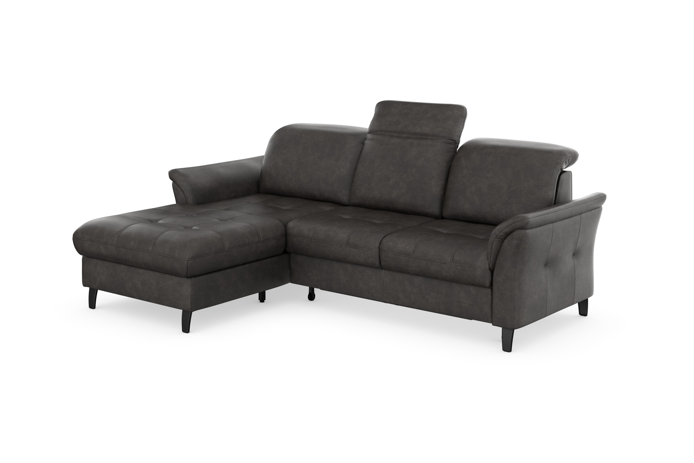 sit&more Ecksofa »Maggiore L-Form«, wahlweise mit Kopfteilverstellung, Bettfunktion und Bettkasten