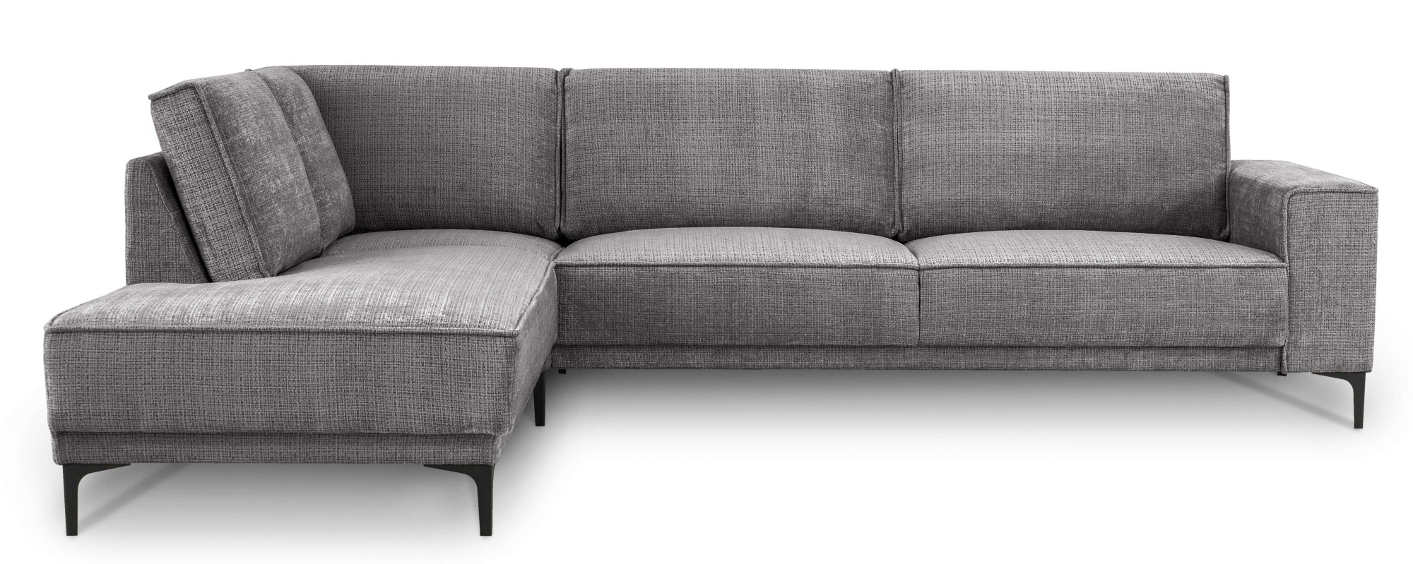 PLACES OF STYLE Ecksofa »Polsterecke Oland, Struktur, Flachgewebe, Luxus-Mi günstig online kaufen