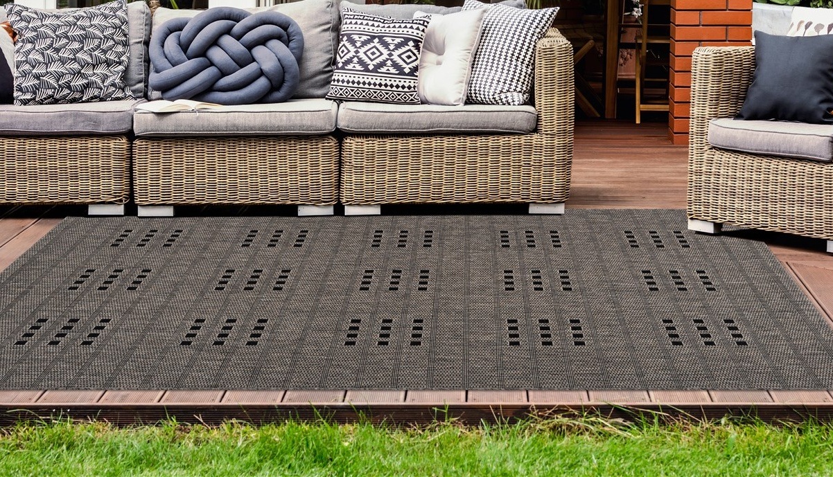 Bruno Banani Teppich »Farum«, rechteckig, 5 mm Höhe, In- und Outdoor-Teppic günstig online kaufen