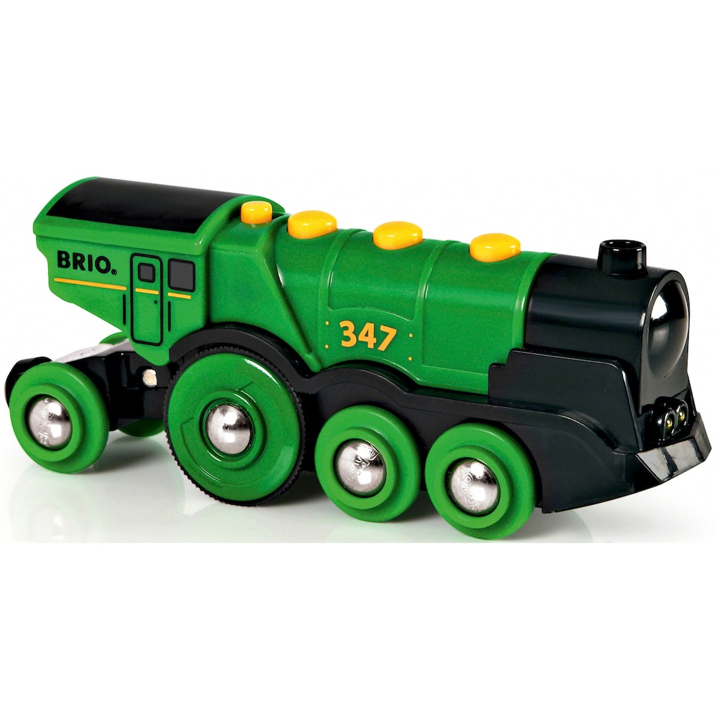 BRIO® Spielzeug-Eisenbahn »BRIO® WORLD, Grüner Gustav Batterielok«, mit Soundfunktion, Made in Europe, FSC® - schützt Wald - weltweit