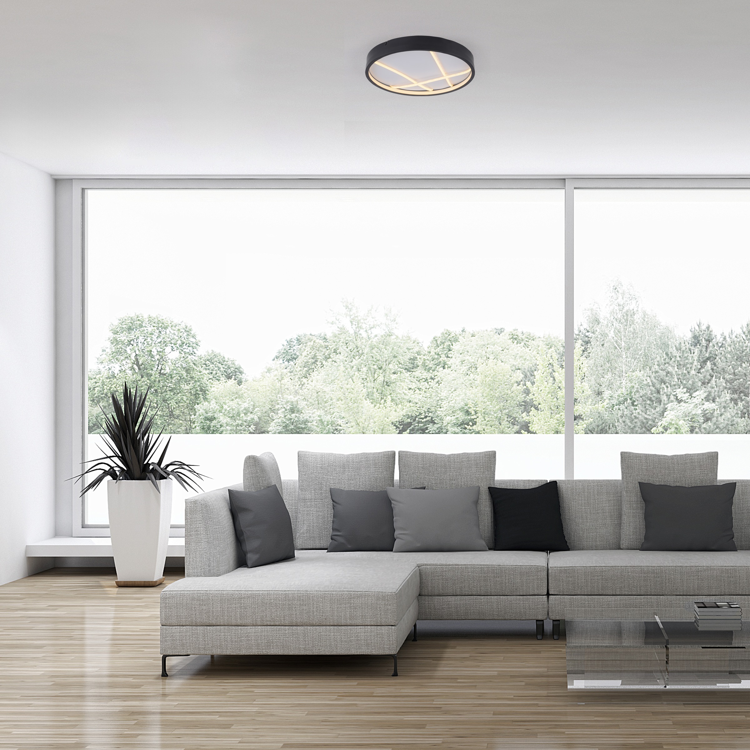 JUST LIGHT LED Deckenleuchte »MIKADO« LED-Board 1 Stk. Warmweiß dimmbar, Si günstig online kaufen