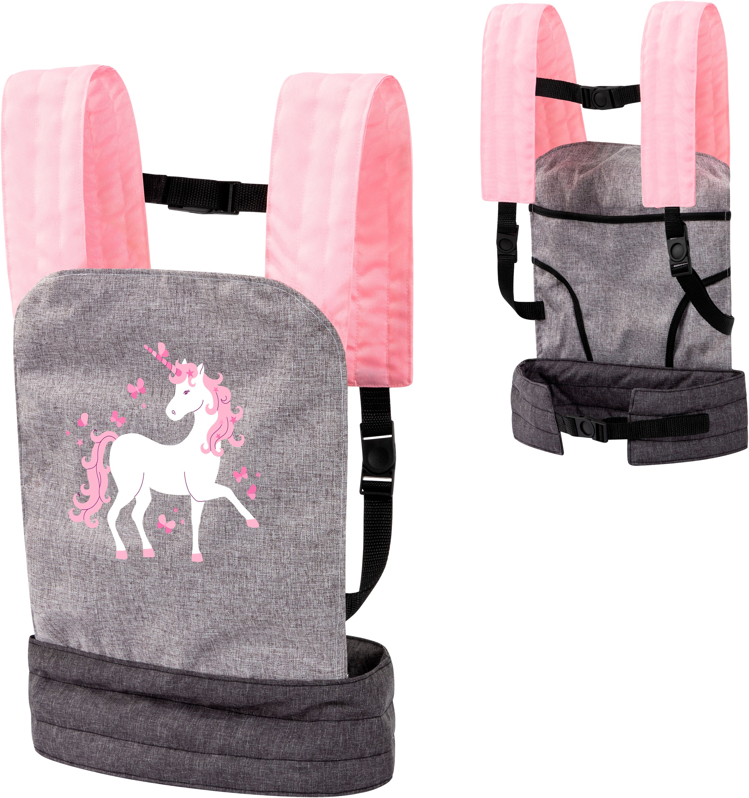 Bayer Kombi-Puppenwagen »Xeo, grau/rosa«