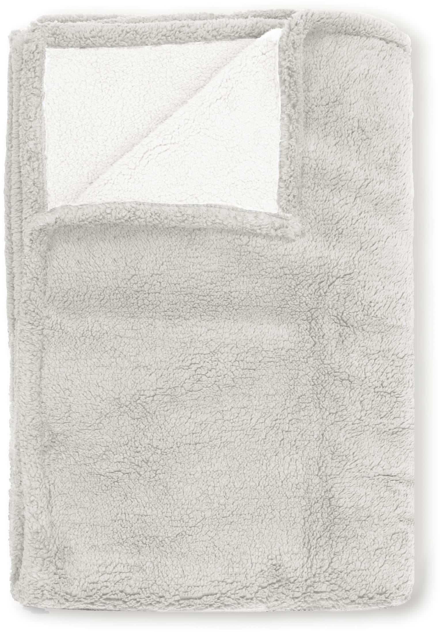 Biberna Tagesdecke »Tagesdecke Sherpa« Kuscheldecke, superweiche + warme Sherpa Wende-Decke