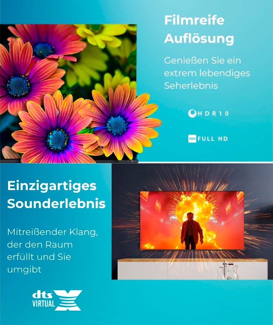 Toshiba DLED-Fernseher »32LV2F63DA« 80 cm/32 ″ Full HD Smart-TV