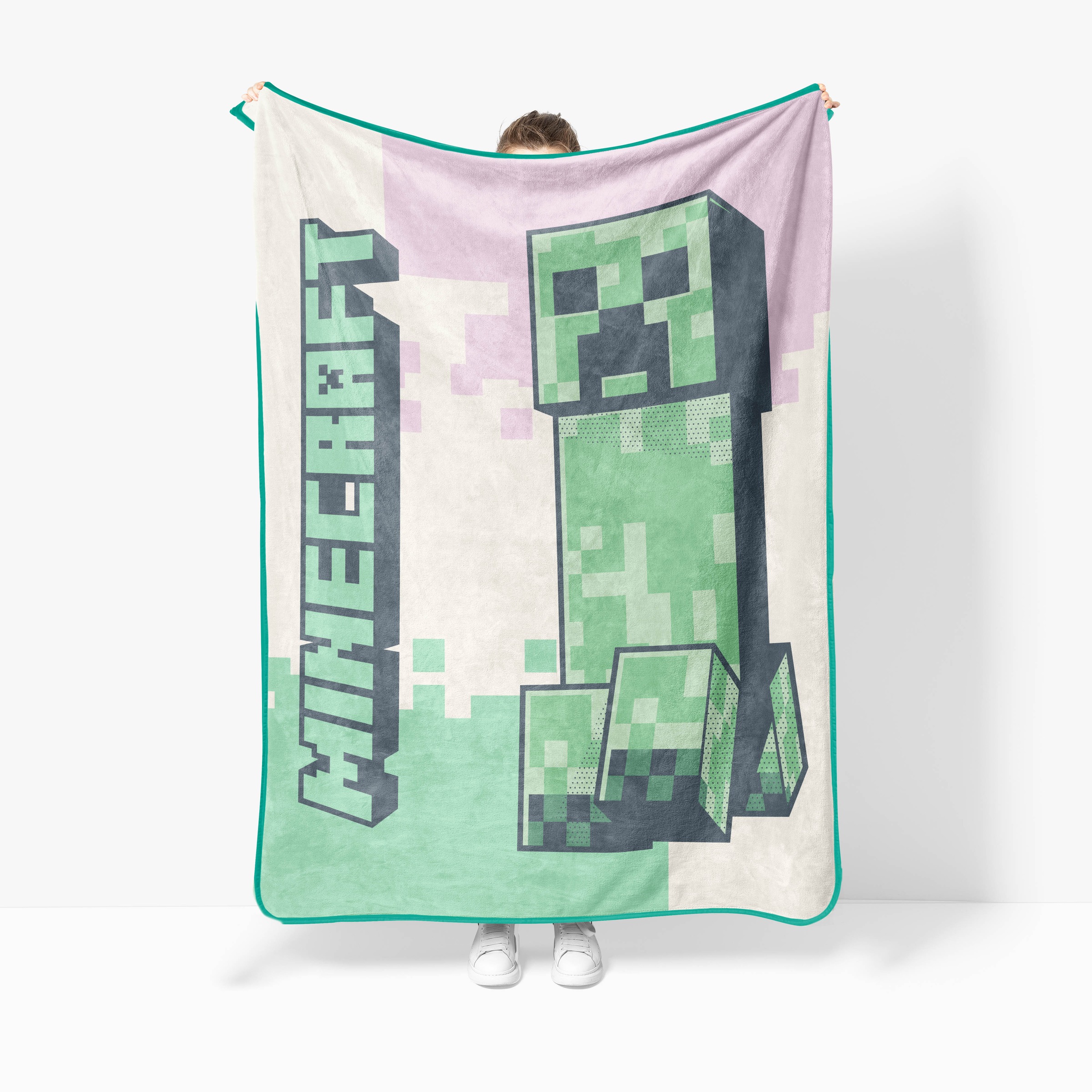 Minecraft Kinderdecke »Minecraft Creeper 130 x 150 cm« flauschig