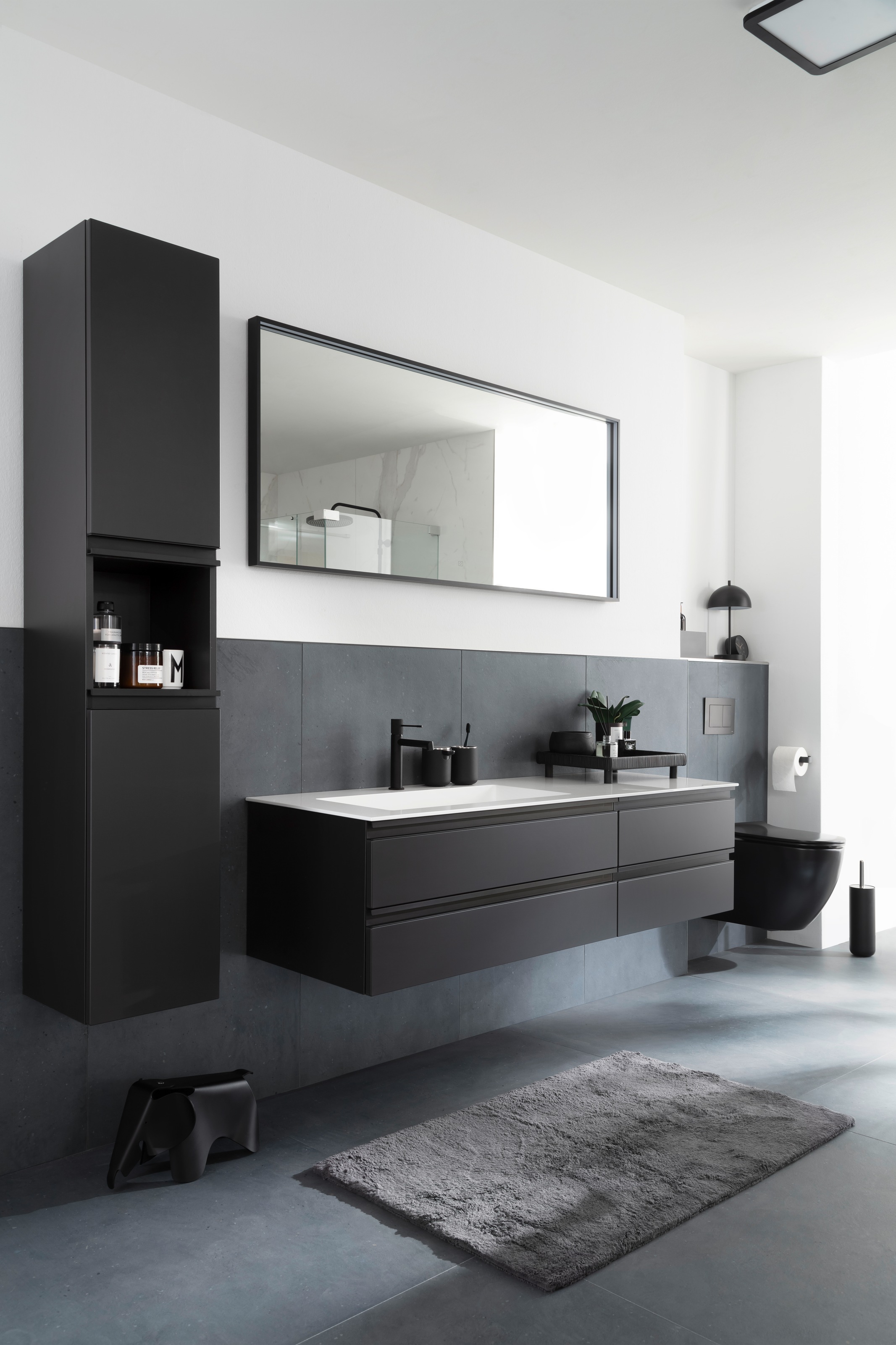 SCHÖNER WOHNEN-Kollektion Badematte »Bahamas  Uni« Höhe 30 mm fußbodenheizungsgeeignet beidseitig verwendbar