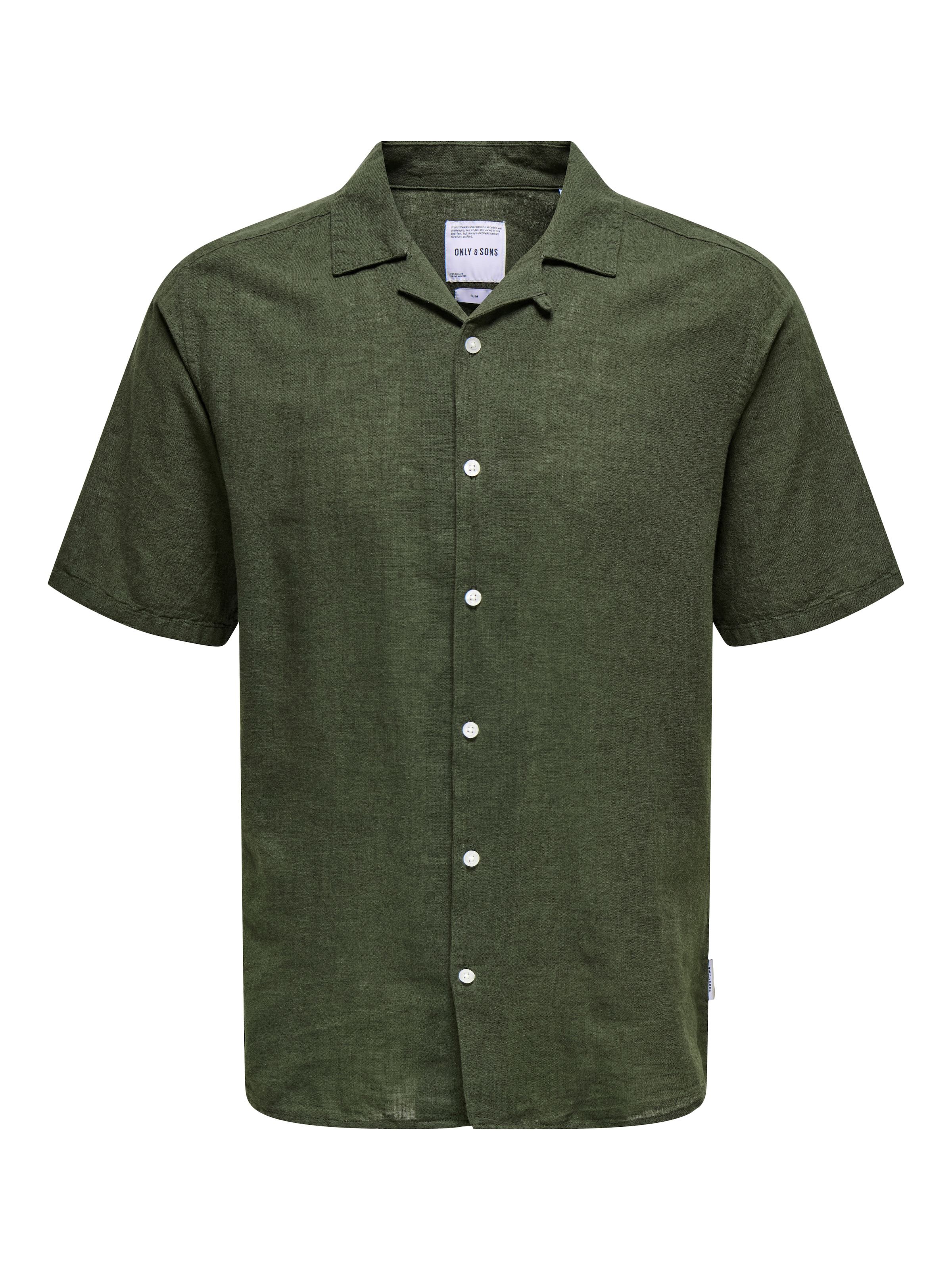 ONLY & SONS Kurzarmhemd »ONSCAIDEN SS SOLID RESORT LINEN NOOS«