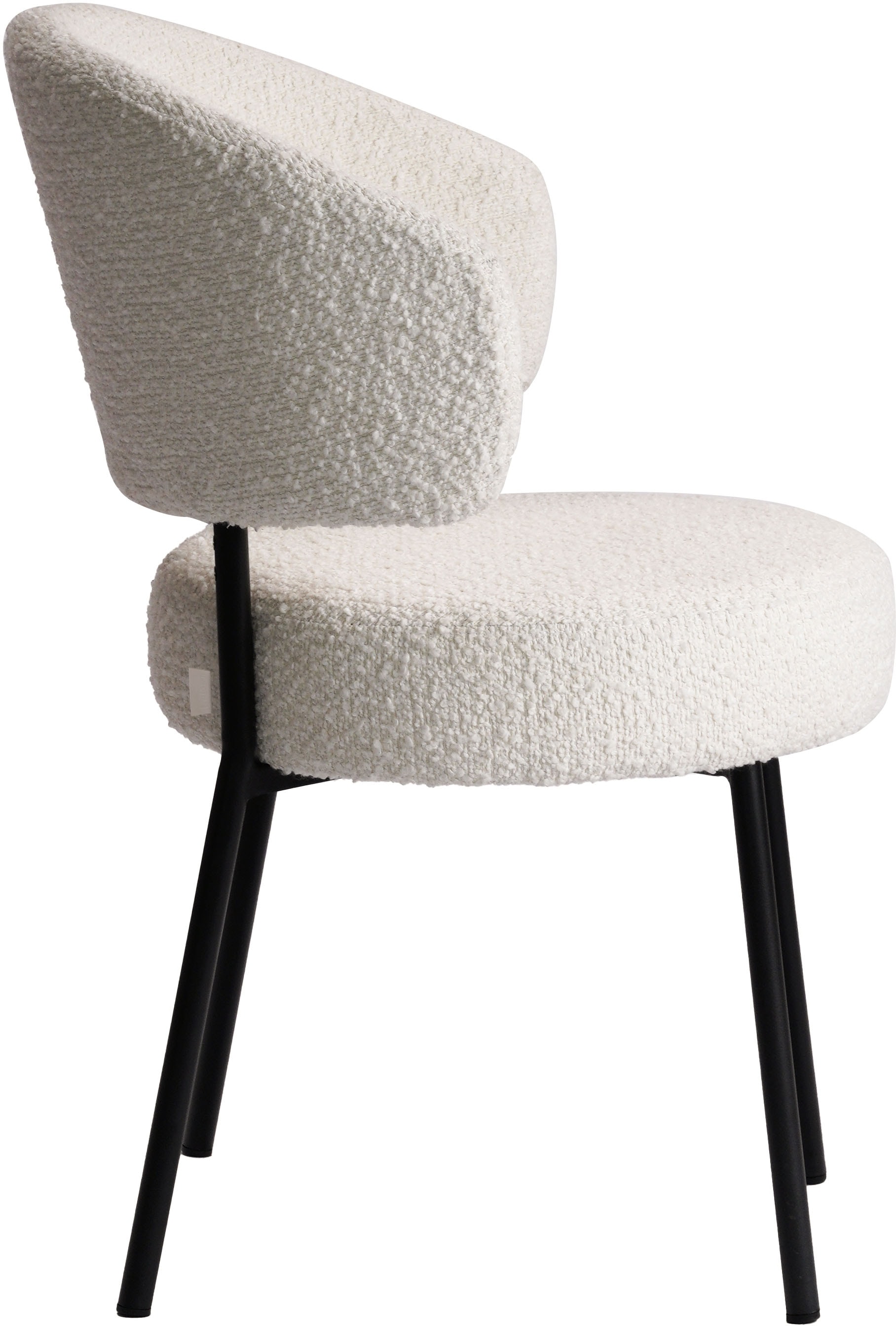 LeGer Home by Lena Gercke Esszimmerstuhl »Sölve«, (Set), 2 St., Boucle Bezugsstoff, Metallgestell, Sitztiefe 48 cm