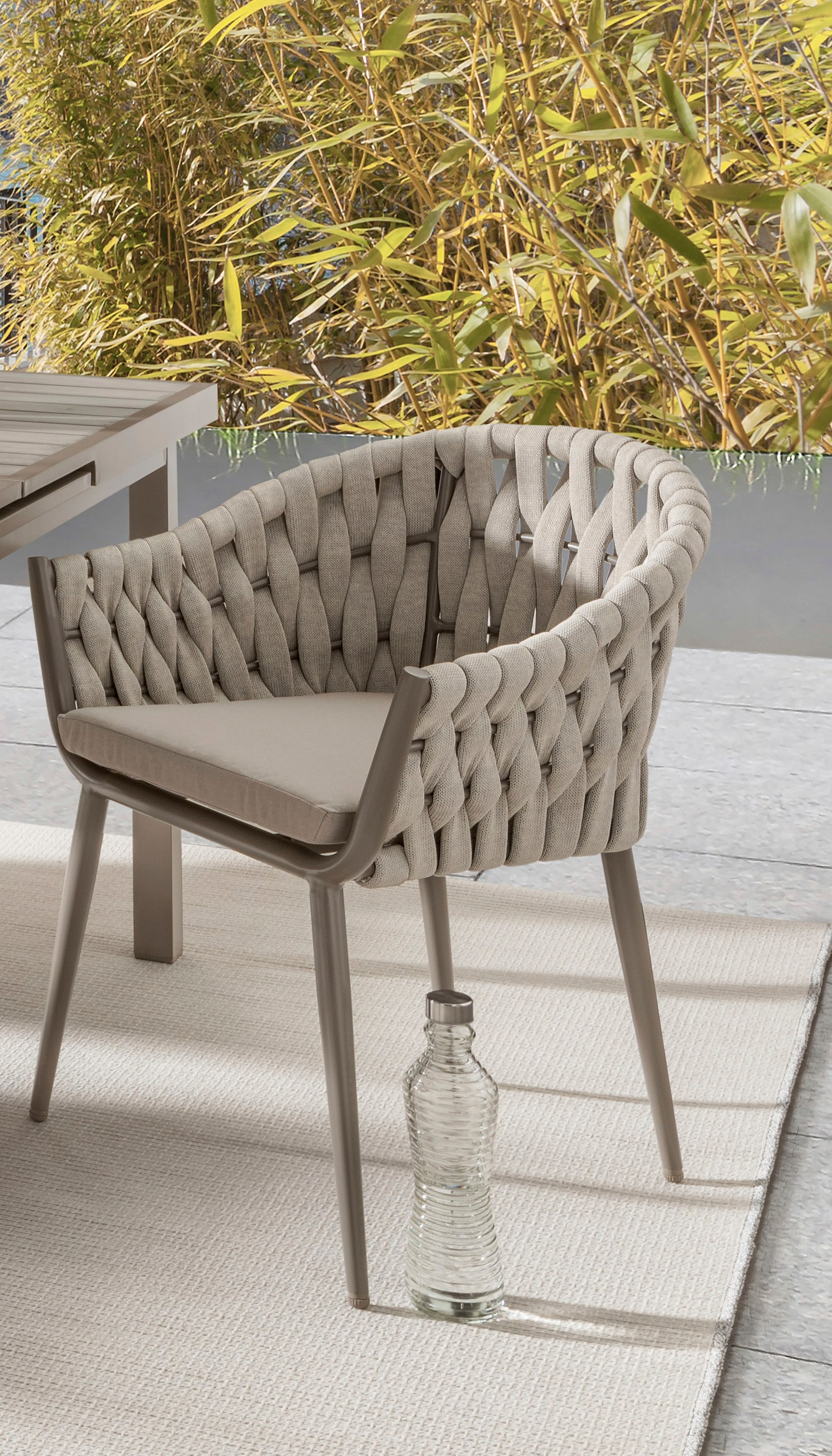 Destiny Garten-Essgruppe »MOLINO IMOLA«, (Set, 13 tlg.), Aluminium, 4 Sessel taupe, Tisch 165/210x100cm ausziehbar