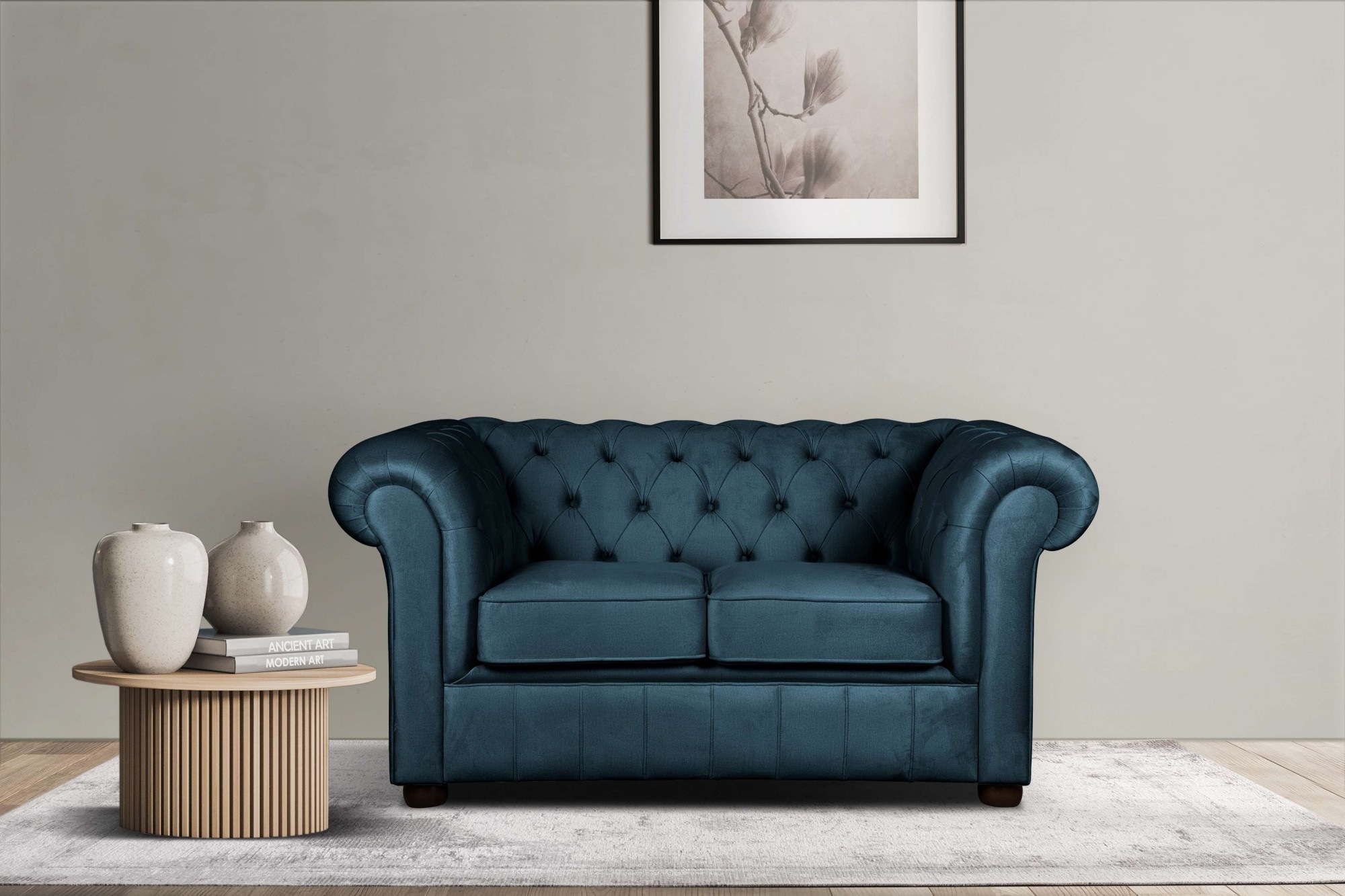 Home affaire 2-Sitzer »CHARENTE, Chesterfield-Sofa, Wellenfederung, Maße: B günstig online kaufen