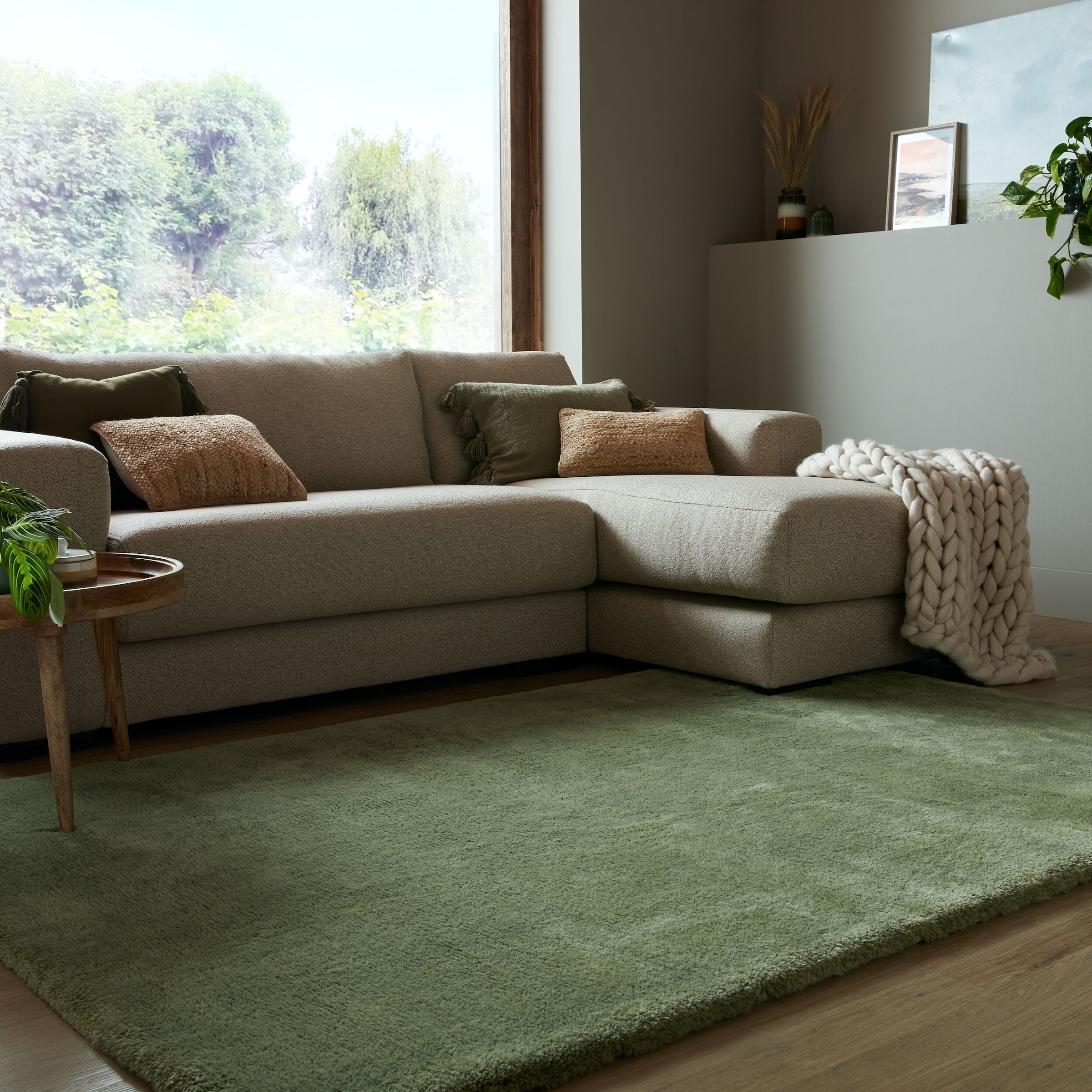 FLAIR RUGS Hochflor-Teppich »Faroe Wool Look«, rechteckig, 30 mm Höhe, Waschbarer Teppich aus Kunstpelz in Färöer-Wolloptik