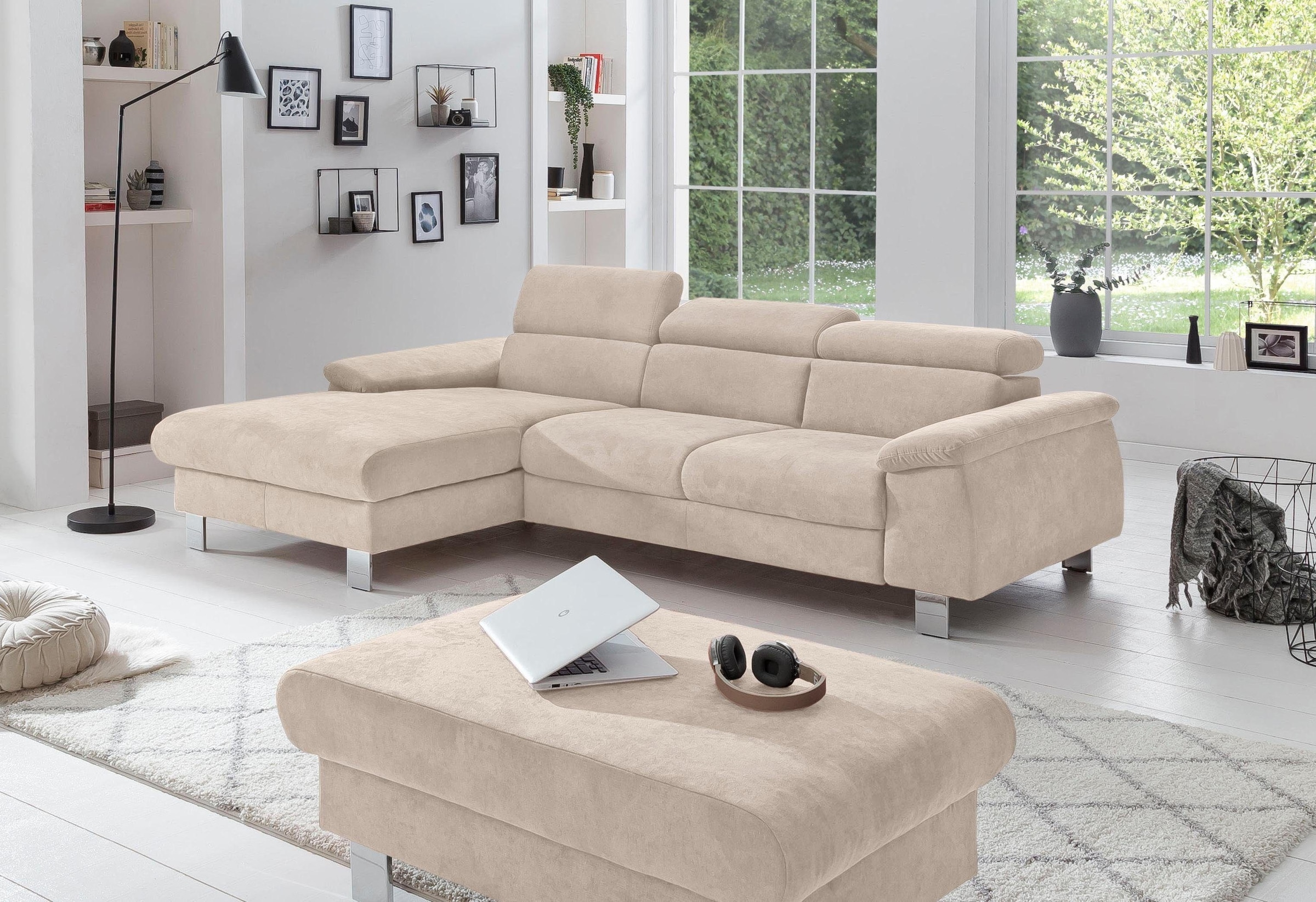 COTTA Polstergarnitur »Komaris L-Form«, (Set), Set bestehend aus: Ecksofa m günstig online kaufen
