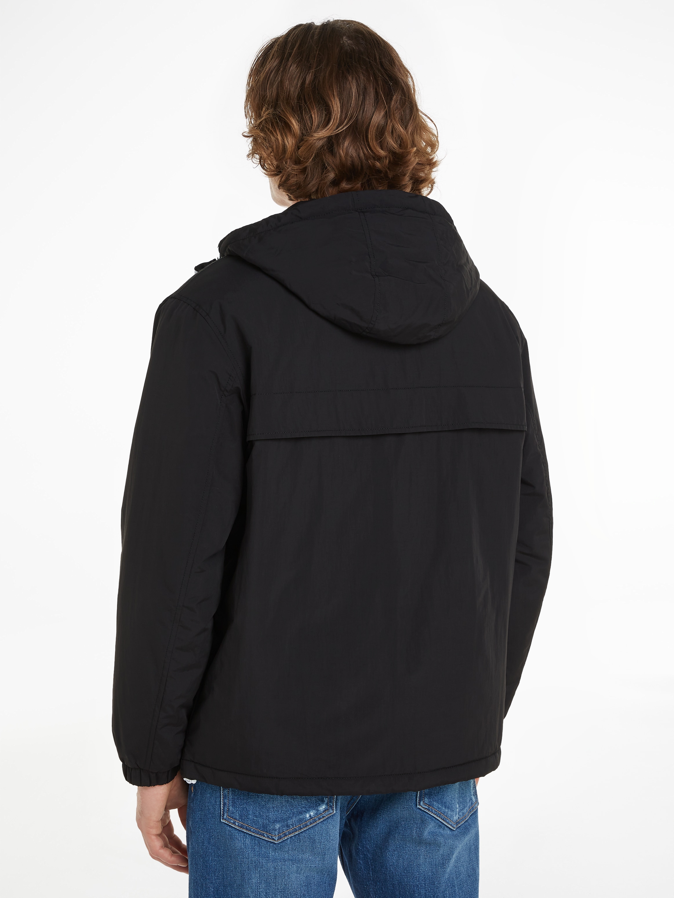 Tommy Jeans Plus Outdoorjacke »TJM PADDED SOLID CHICAGO EXT«, mit Kapuze, Große Größen mit Logopatch