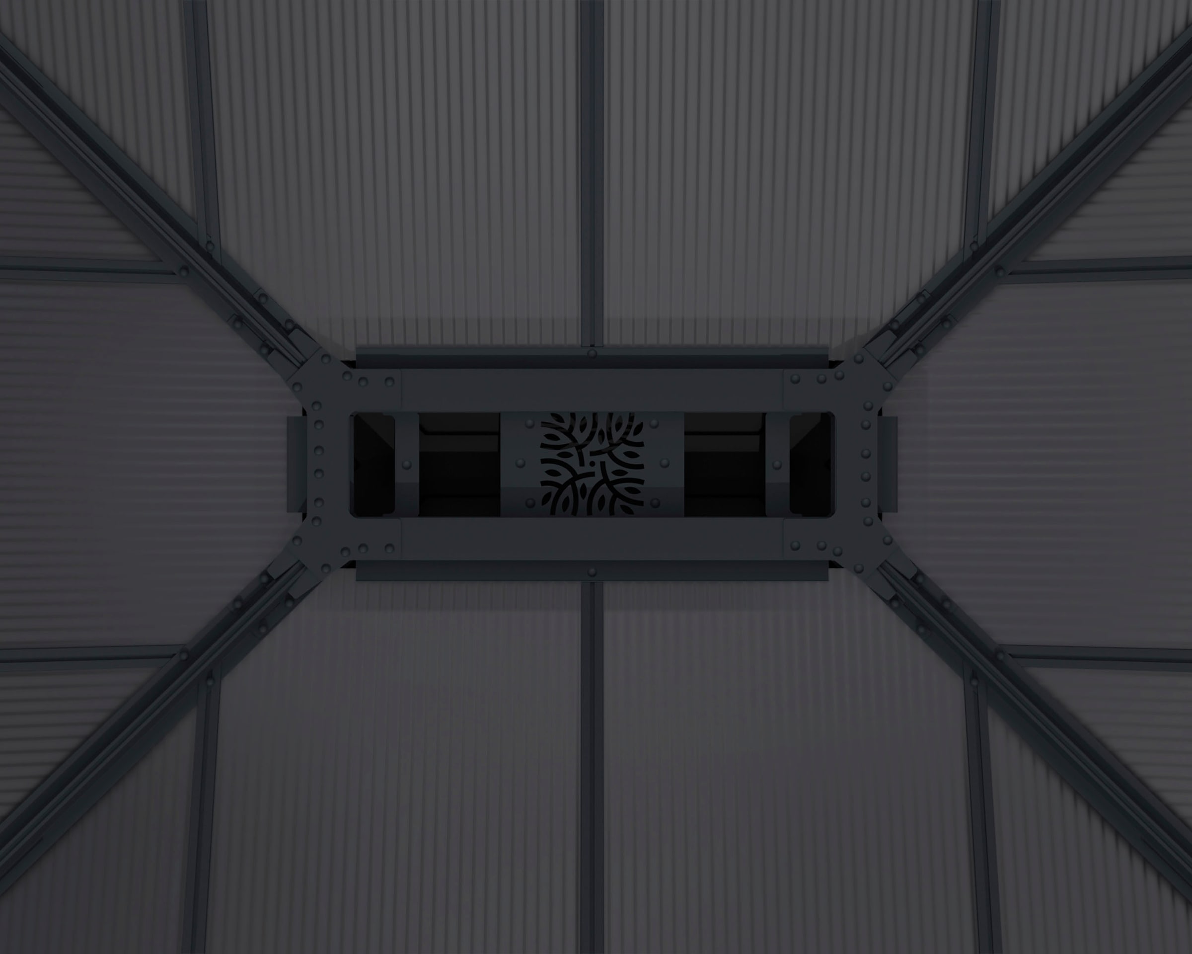 Palram - Canopia Pavillon »Dallas«, 425 x 425,5cm, Anthrazit