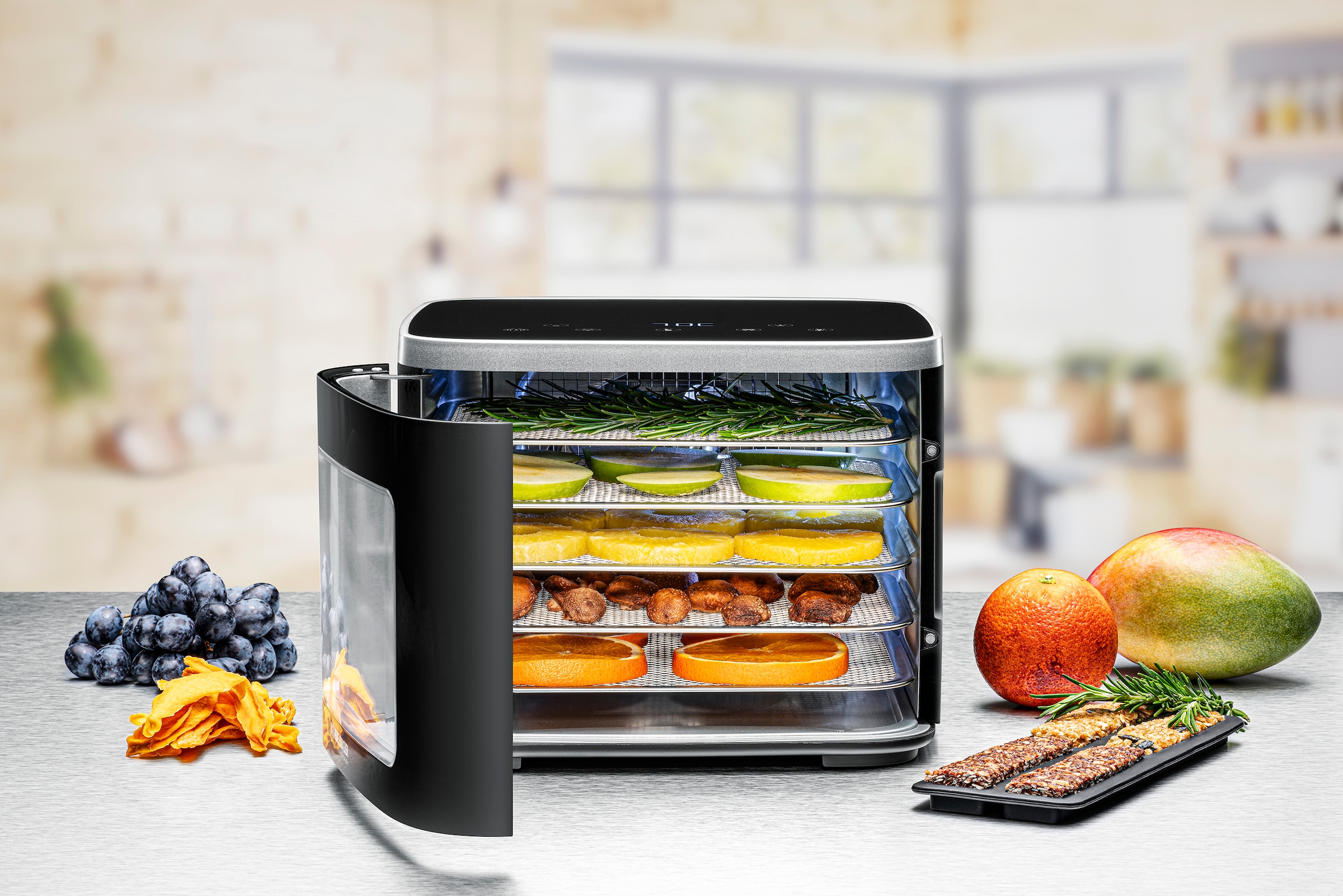 Rommelsbacher Dörrautomat »DA 450« präzise Temperaturregelung von 35-80°C, unbeheizter Betrieb möglich