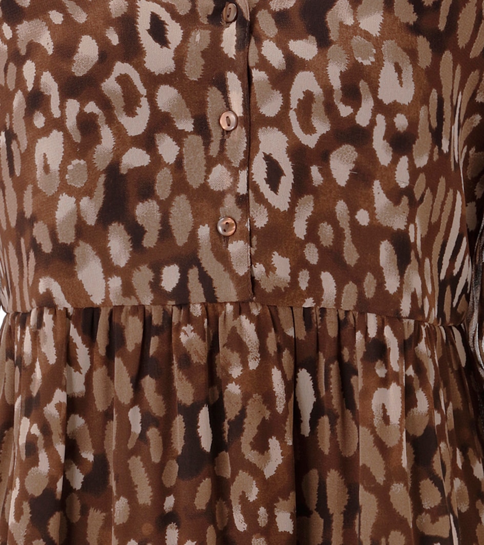 Aniston CASUAL Blusenkleid mit farbharmonischem Animal-Print - NEUE KOLLEKTION