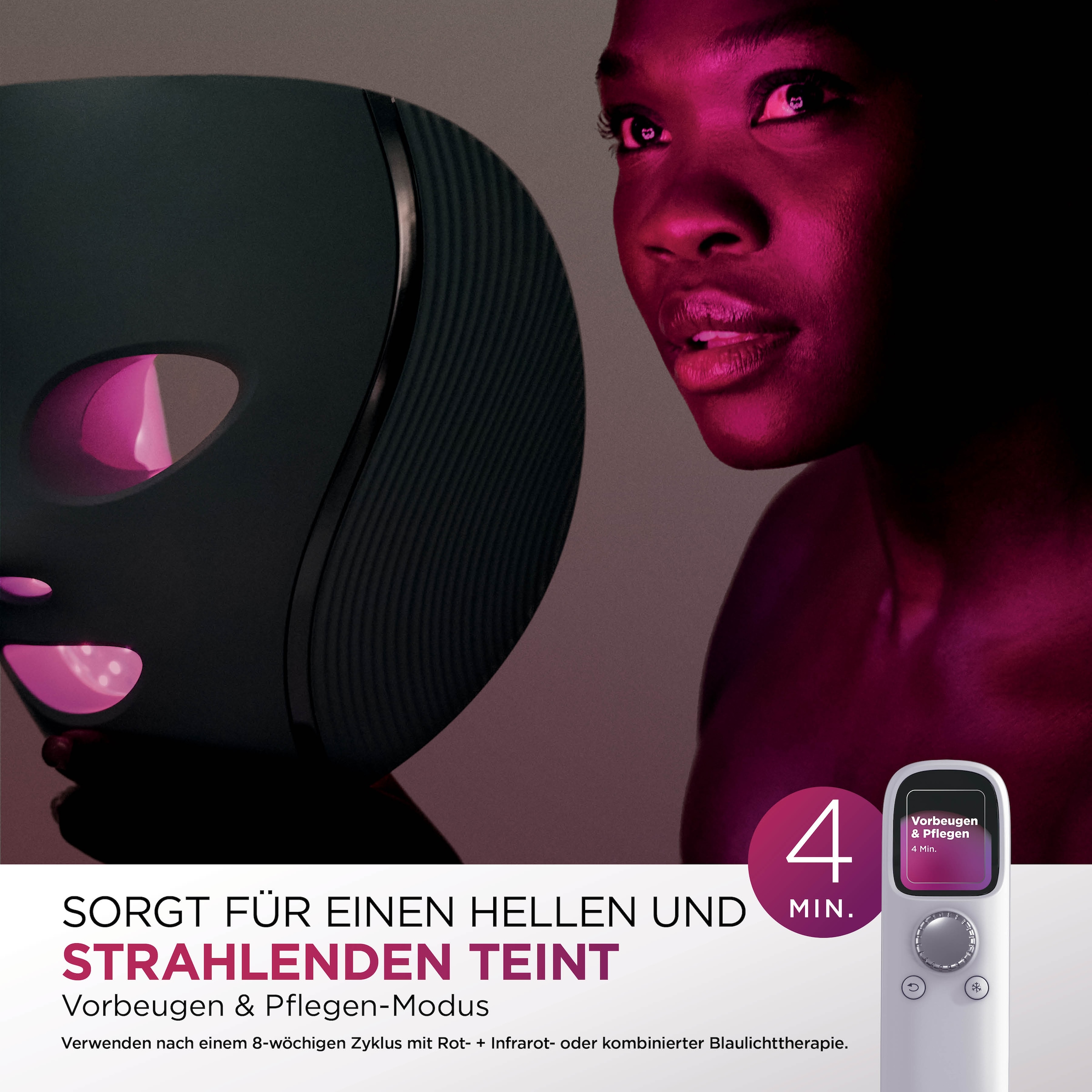 Shark LED-Gesichtsmaske »Shark CryoGlow LED-Maske + Kühlung der Augenpartie FW312EUPL« CryoGlow - unsere neue medizinisch zertifizierte Innovation
