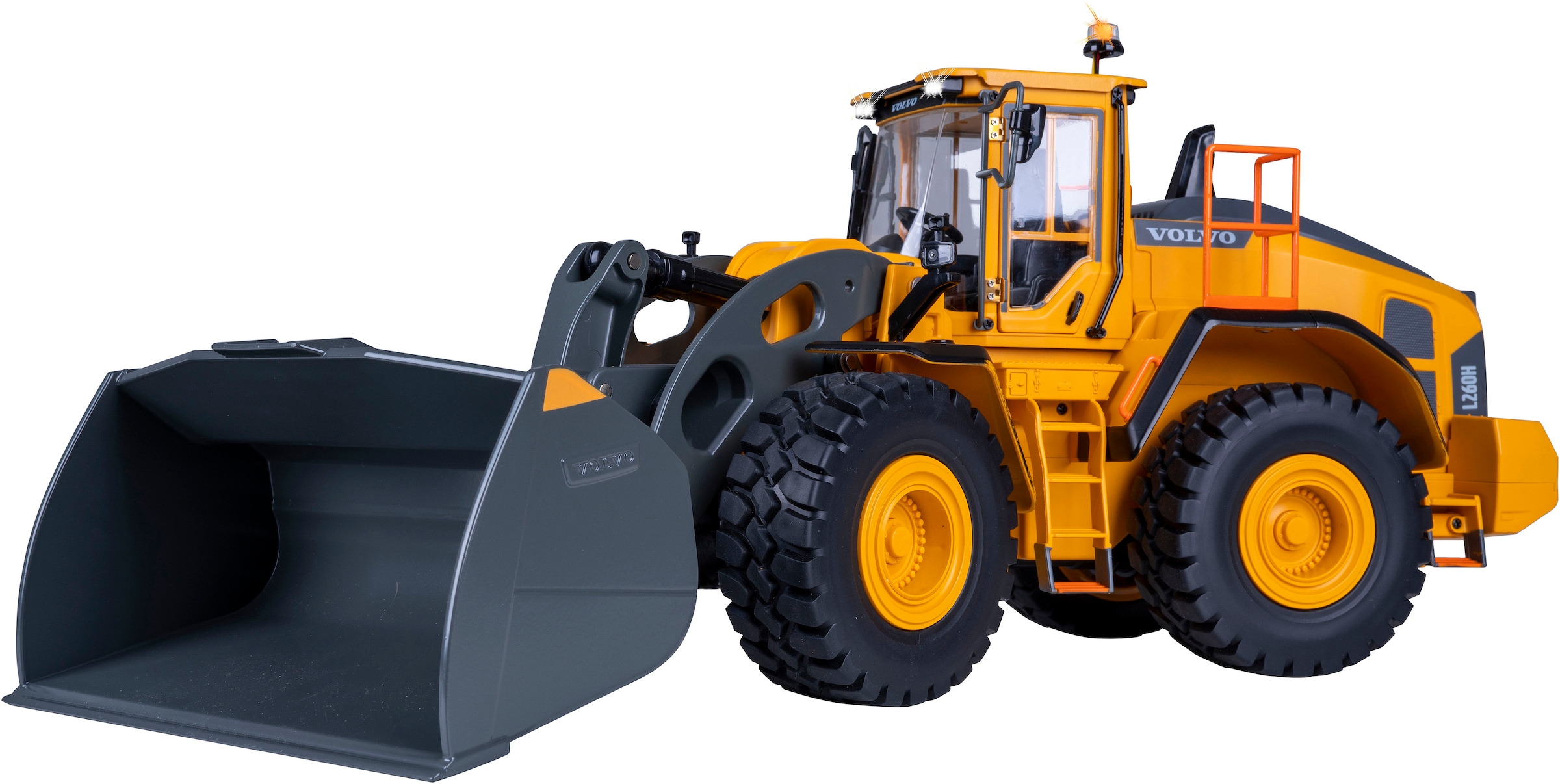Jamara RC-Bagger »Radlader Volvo L260H Metal 2,4GHz«, LED-Licht; Maßstab 1:14