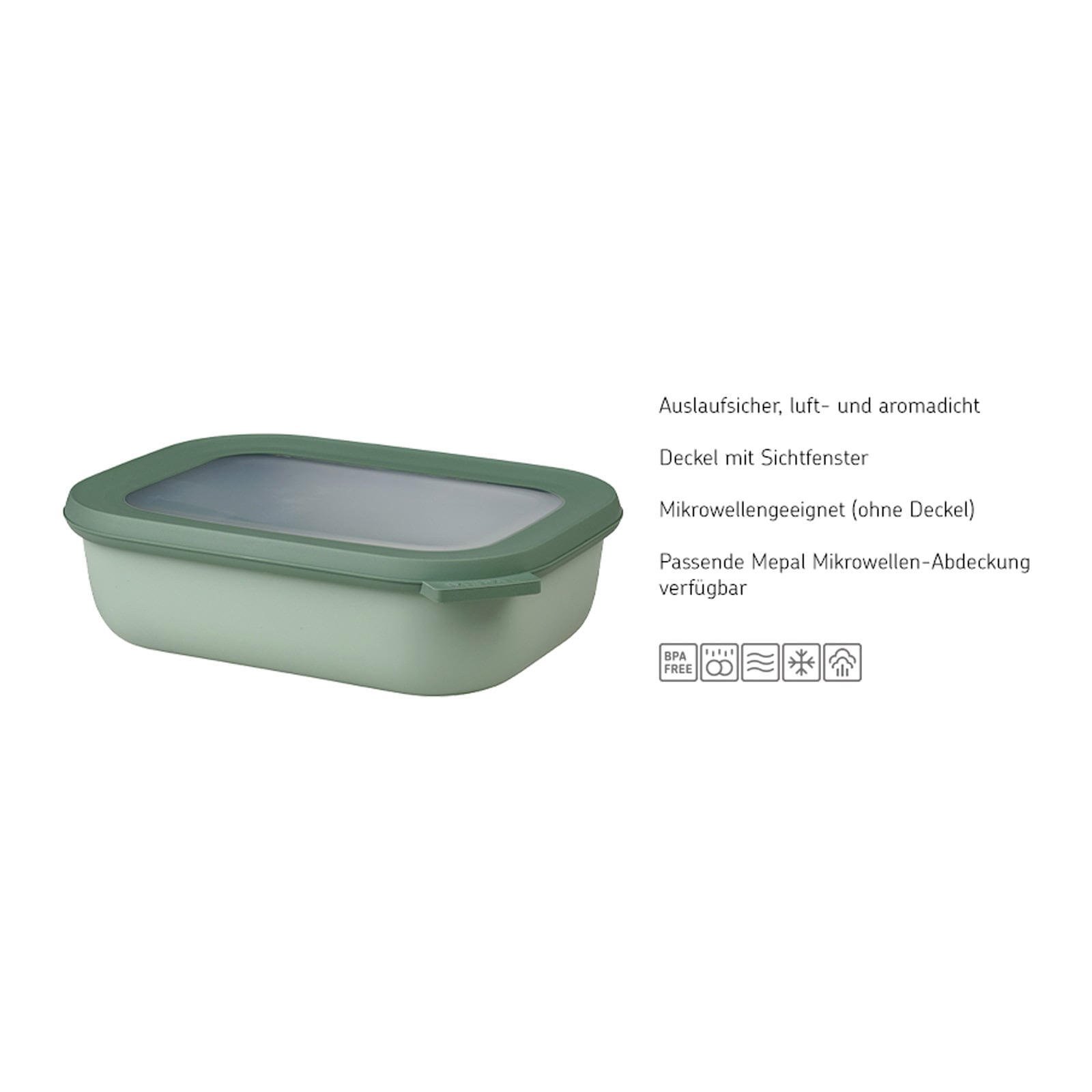 Mepal Frischhaltedose »Multischüssel Cirqula 0,75l 1,5l 3l 3er Set«, (3 tlg.)