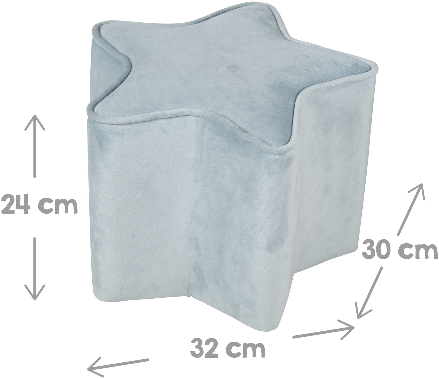 roba® Kindersitzgruppe »Lil Sofa«, (Set, 3 tlg.), bestehend aus Kindersofa, Kinderhocker und Dekokissen in Sternform