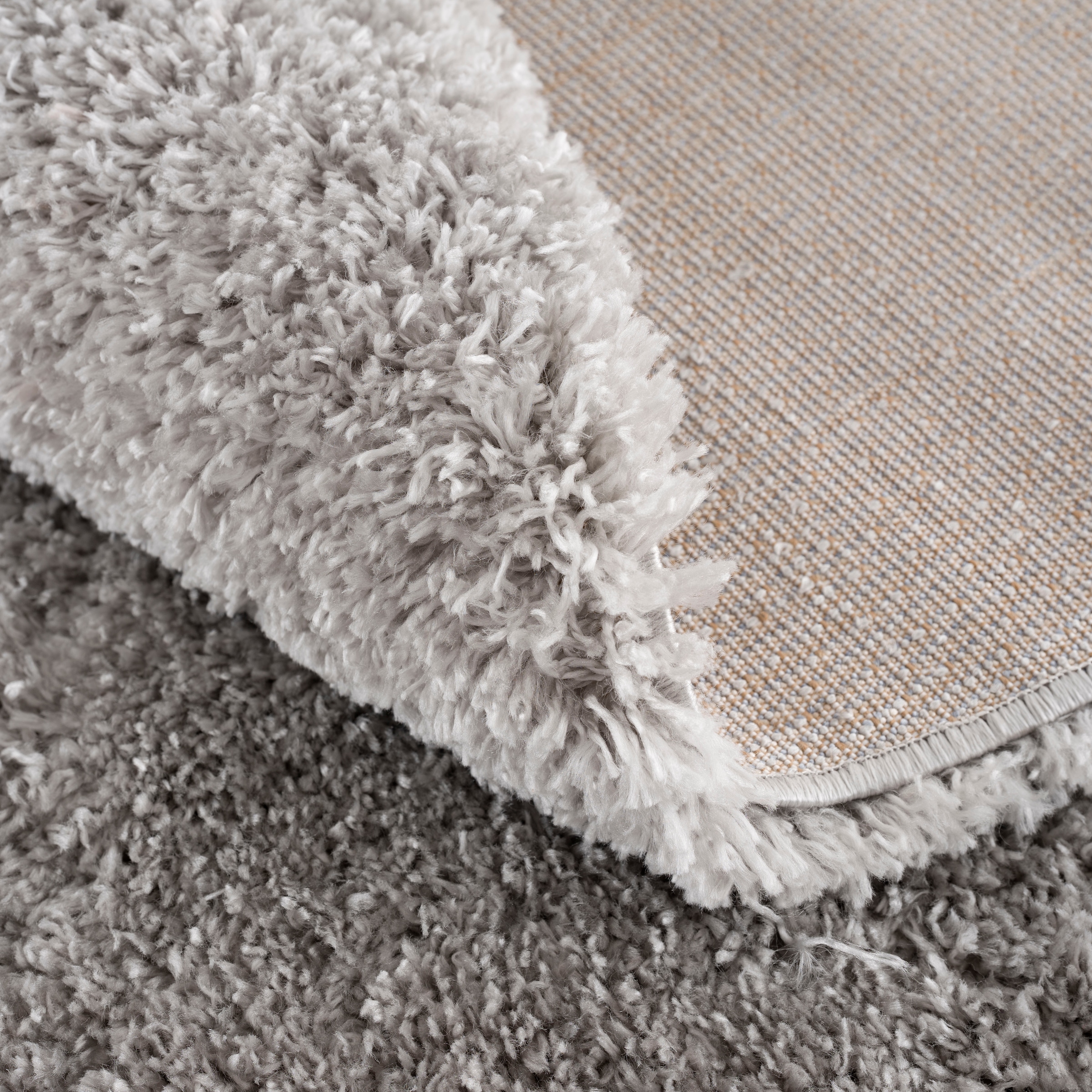 Sanat Hochflor-Teppich »Porto«, rund, 45 mm Höhe, Wohnzimmer, Langflor, Shaggy Teppich