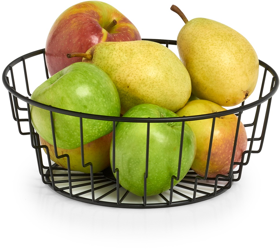 Zeller Present Obstschale, 1 tlg., aus Metall, Ø 24 cm, Höhe 9,5 cm