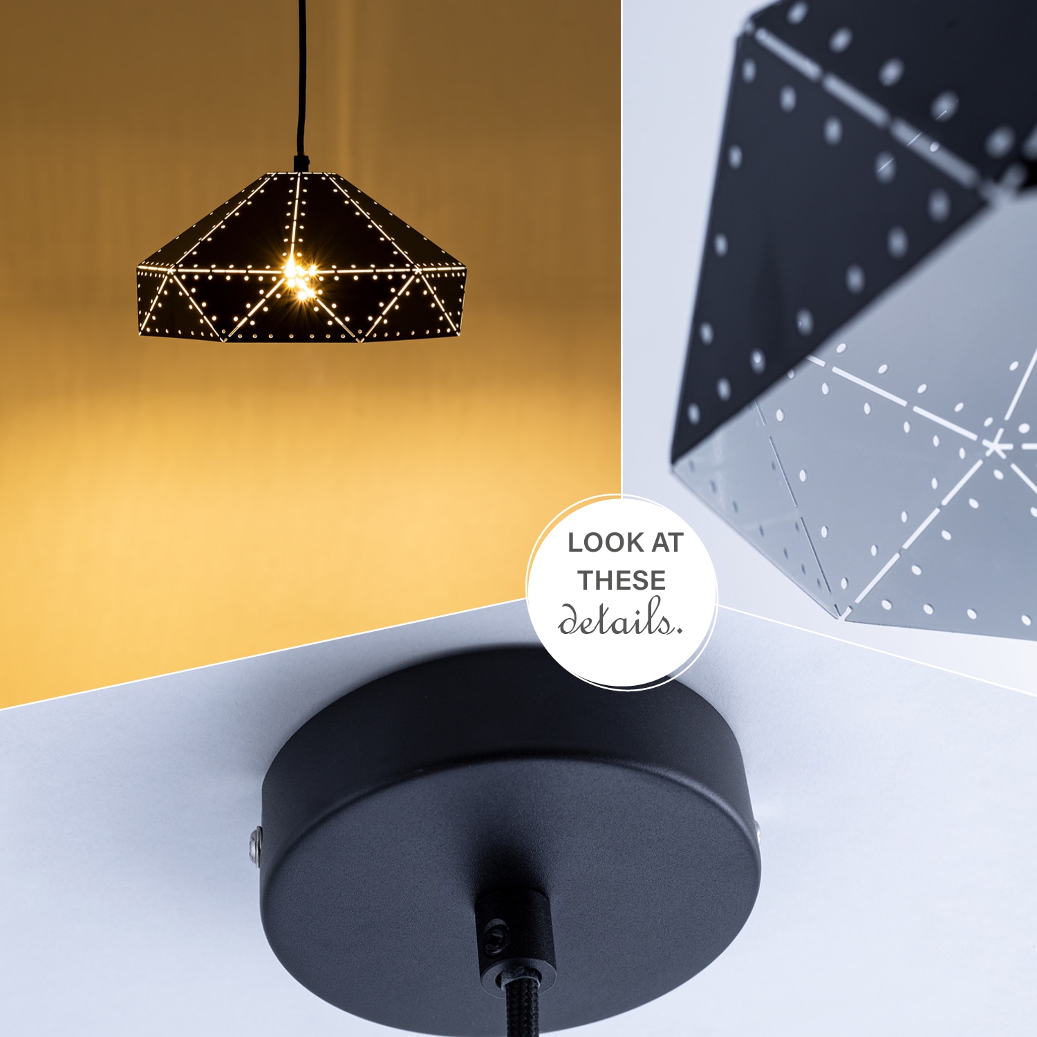 Paco Home Pendelleuchte »SAYID«, 1 flammig, Leuchtmittel E27 | ohne Leuchtmittel, Hängelampe Esszimmer Esstischlampe Steampunk Lampe Textilkabel E27