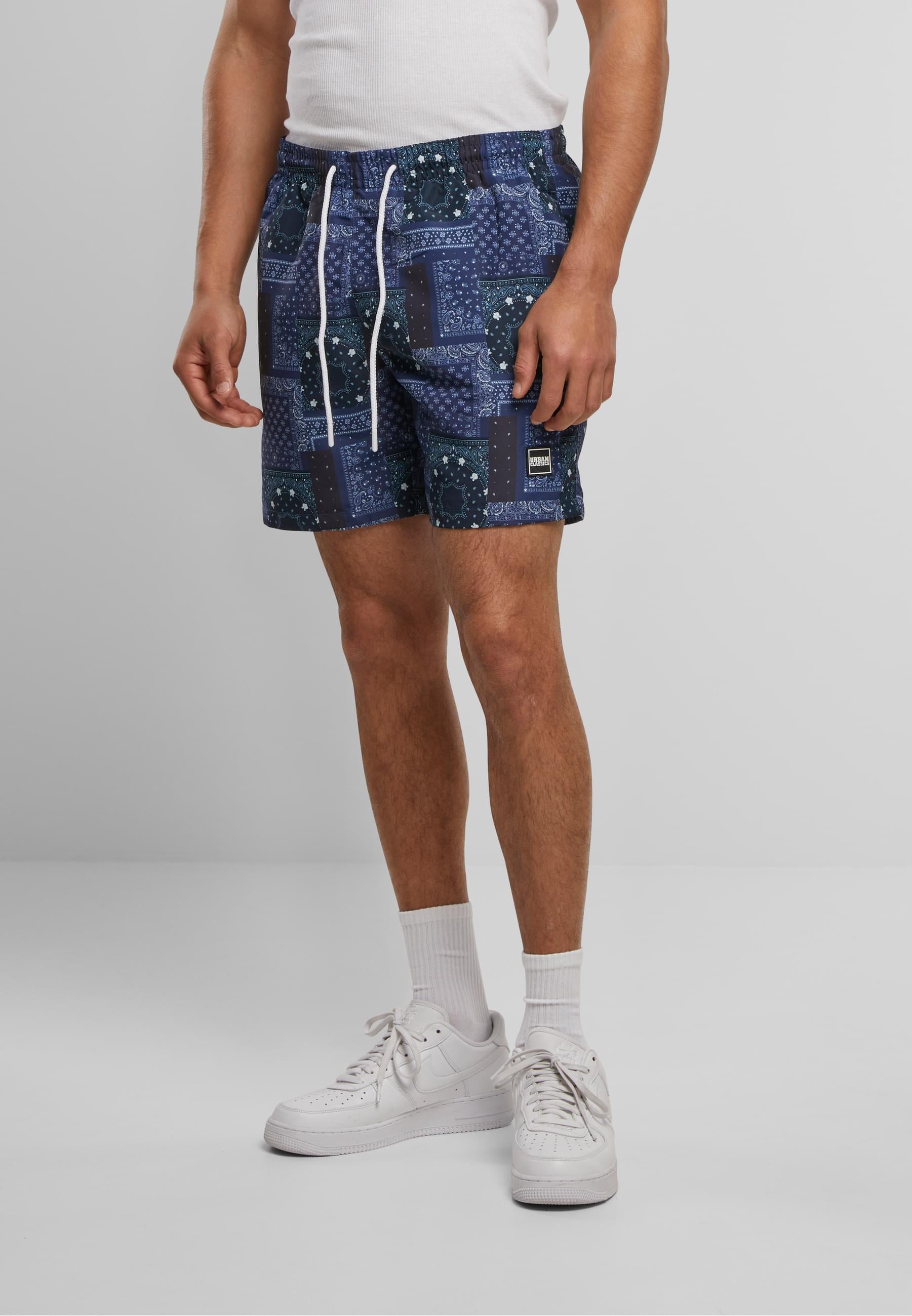 URBAN CLASSICS Badeshorts »Urban Classics Herren Pattern Swim Shorts«