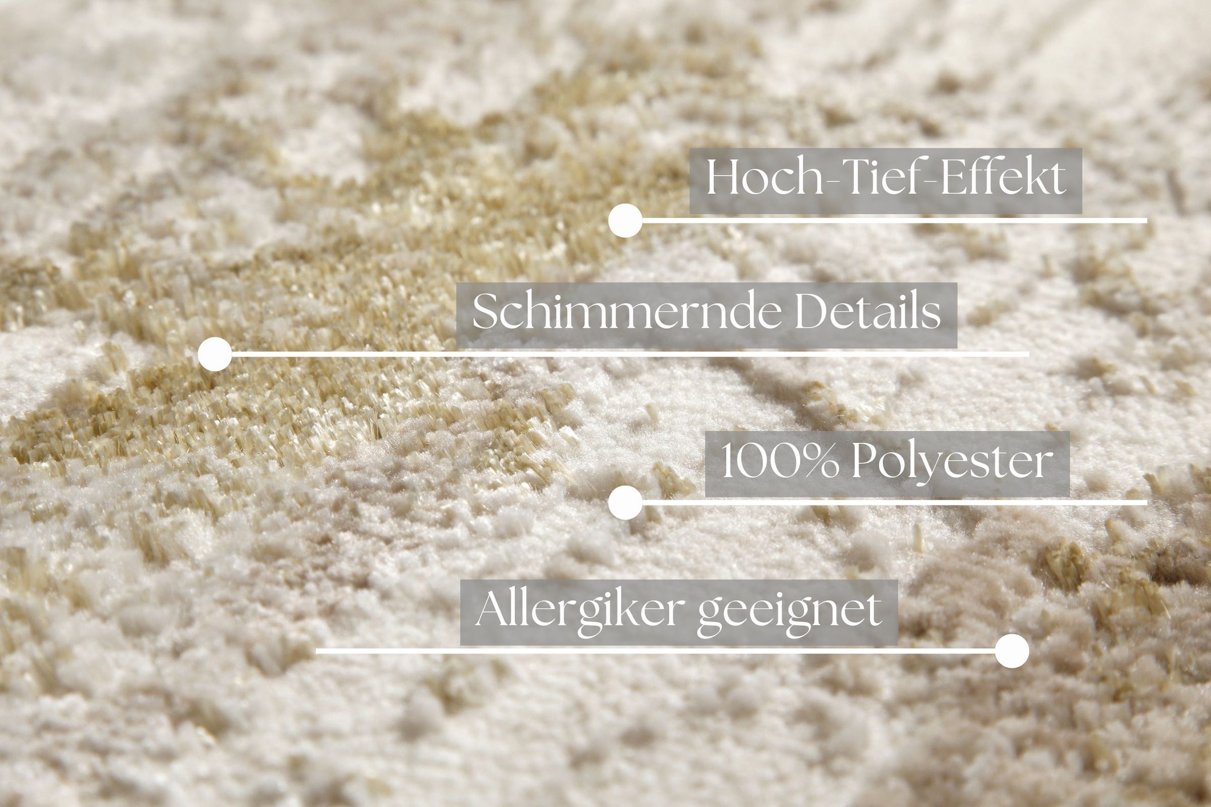 my home Teppich »Aeliana«, rechteckig, 12 mm Höhe, weicher Kurzflor, Hoch Tief, Skandi, Vintage, Wohnzimmer, Schlafzimmer