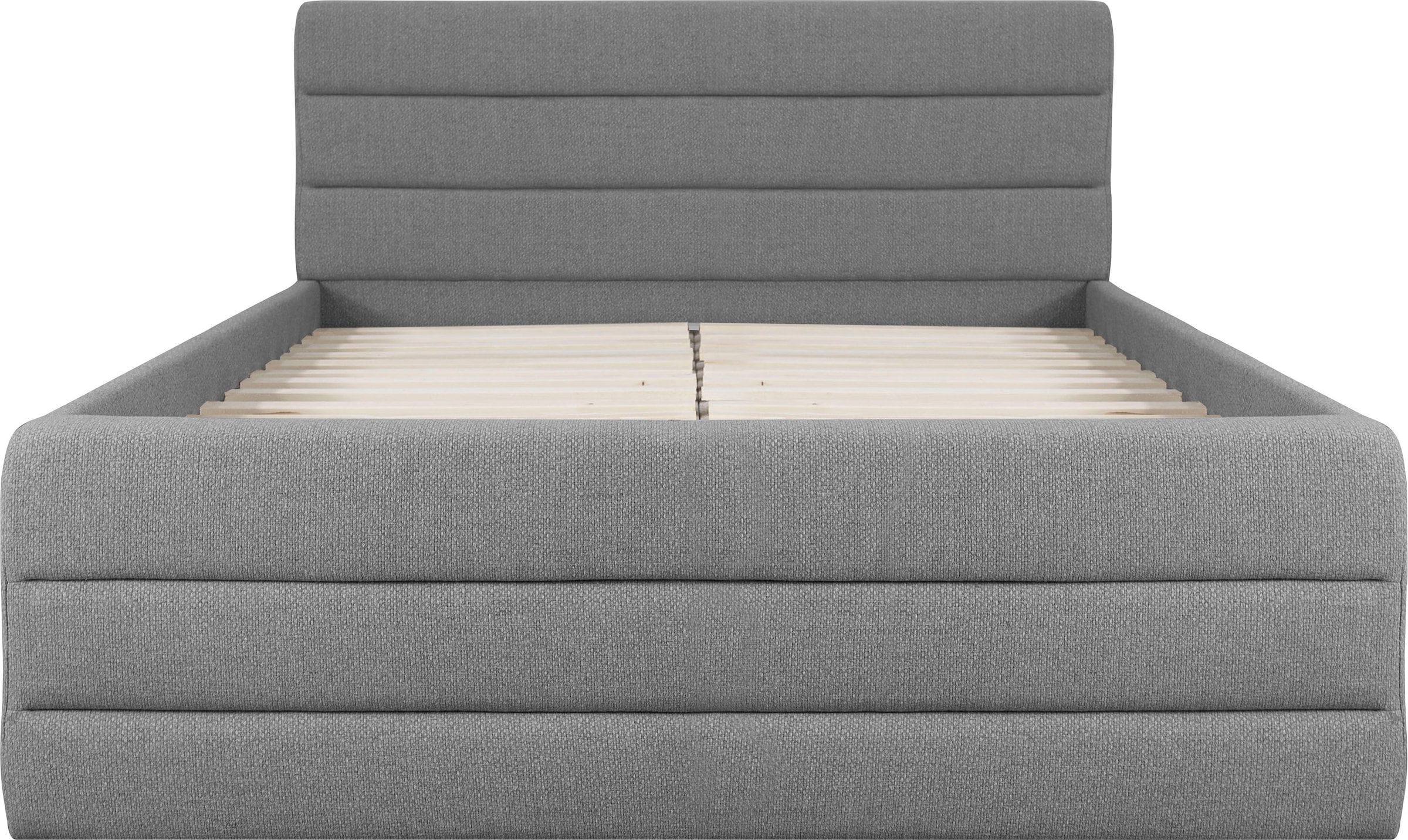 OTTO products Polsterbett »Merrit«, Quernaht im Kopf- und Fußteil, in 5 Breiten, auch in 220 cm Länge